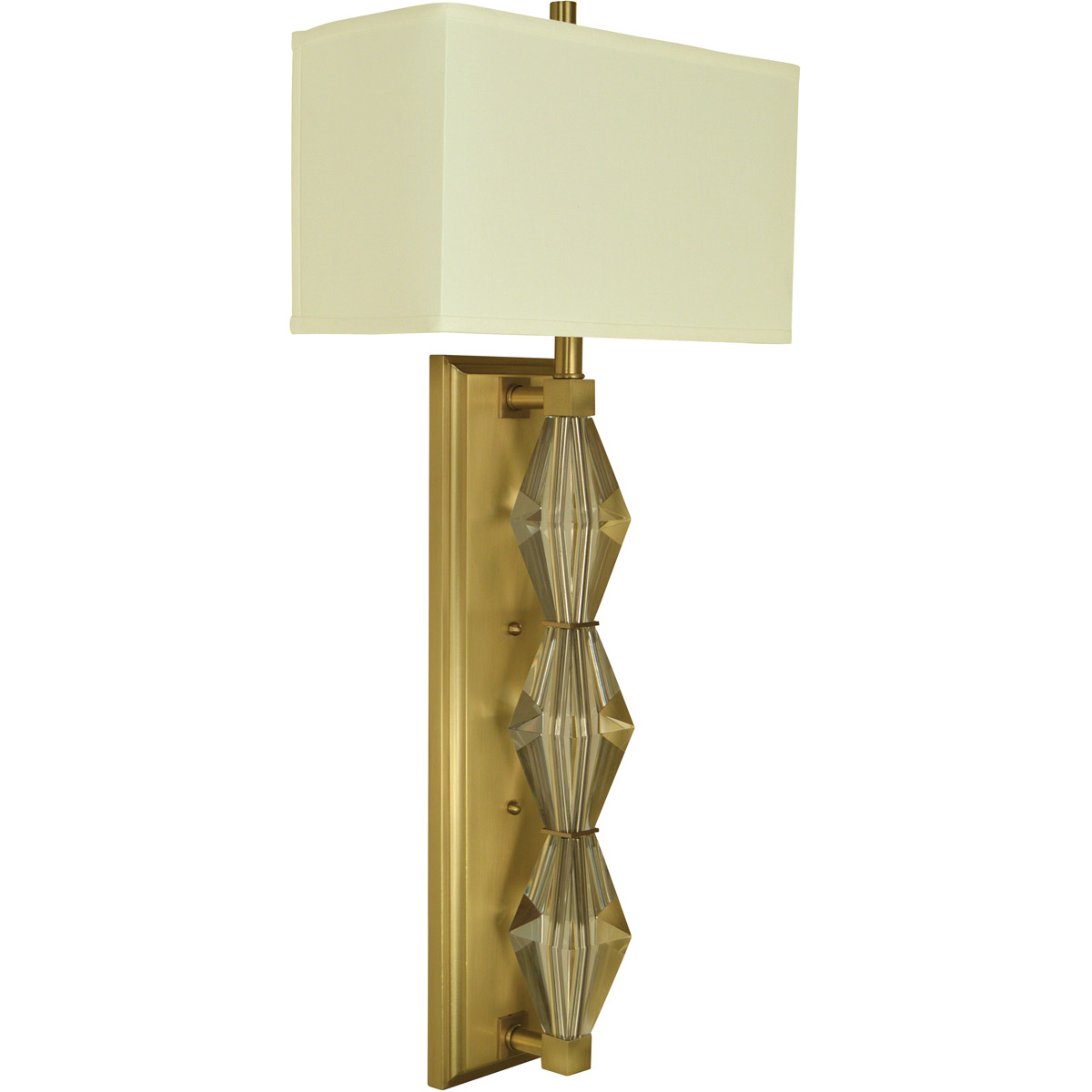 Sconces 2 Light 13 inch Brushed Brass Sconce Wall Light