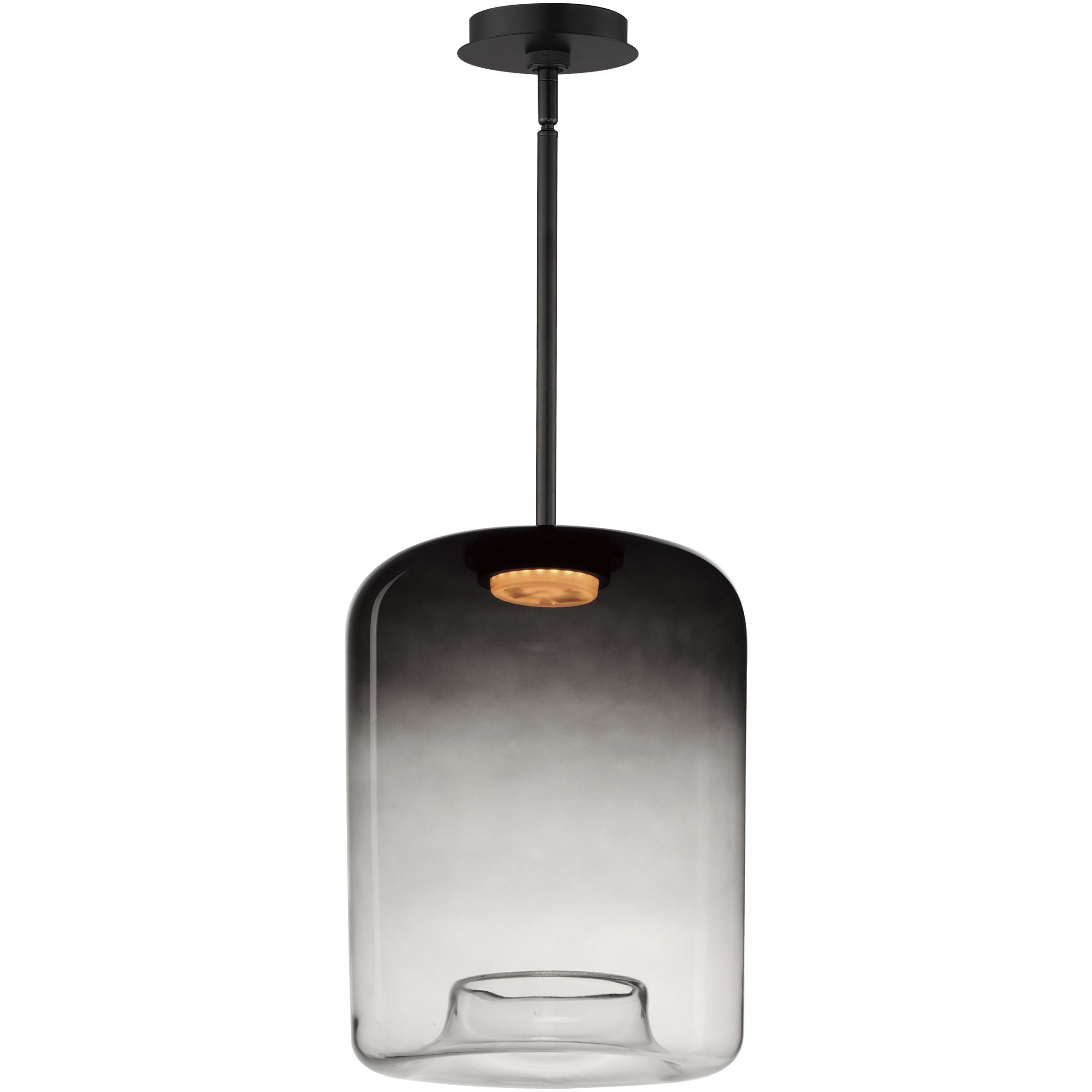 Bombona LED 12 inch Black Single Pendant Ceiling Light
