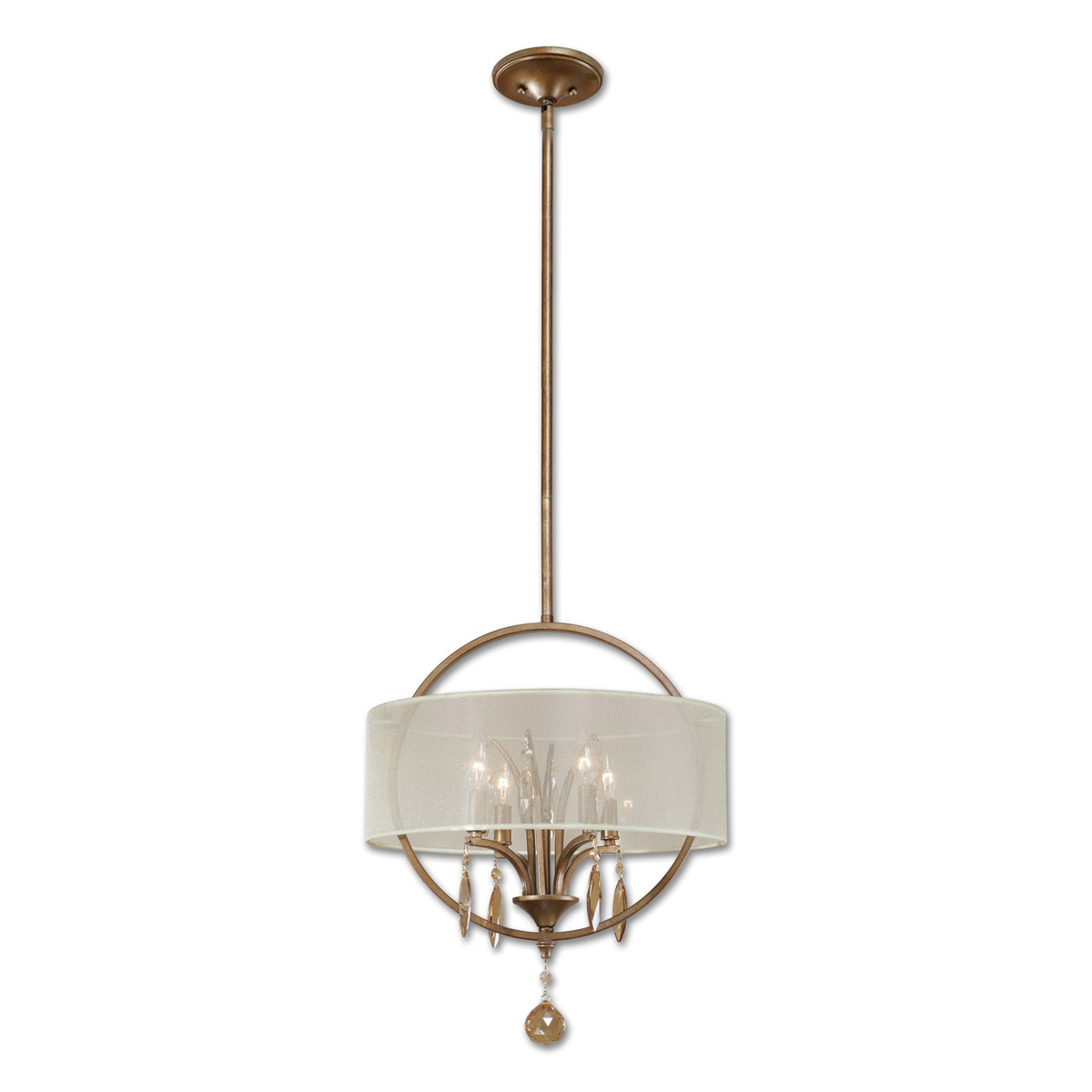 Alenya 4 Light 17.75 inch Burnished Gold Pendant Ceiling Light