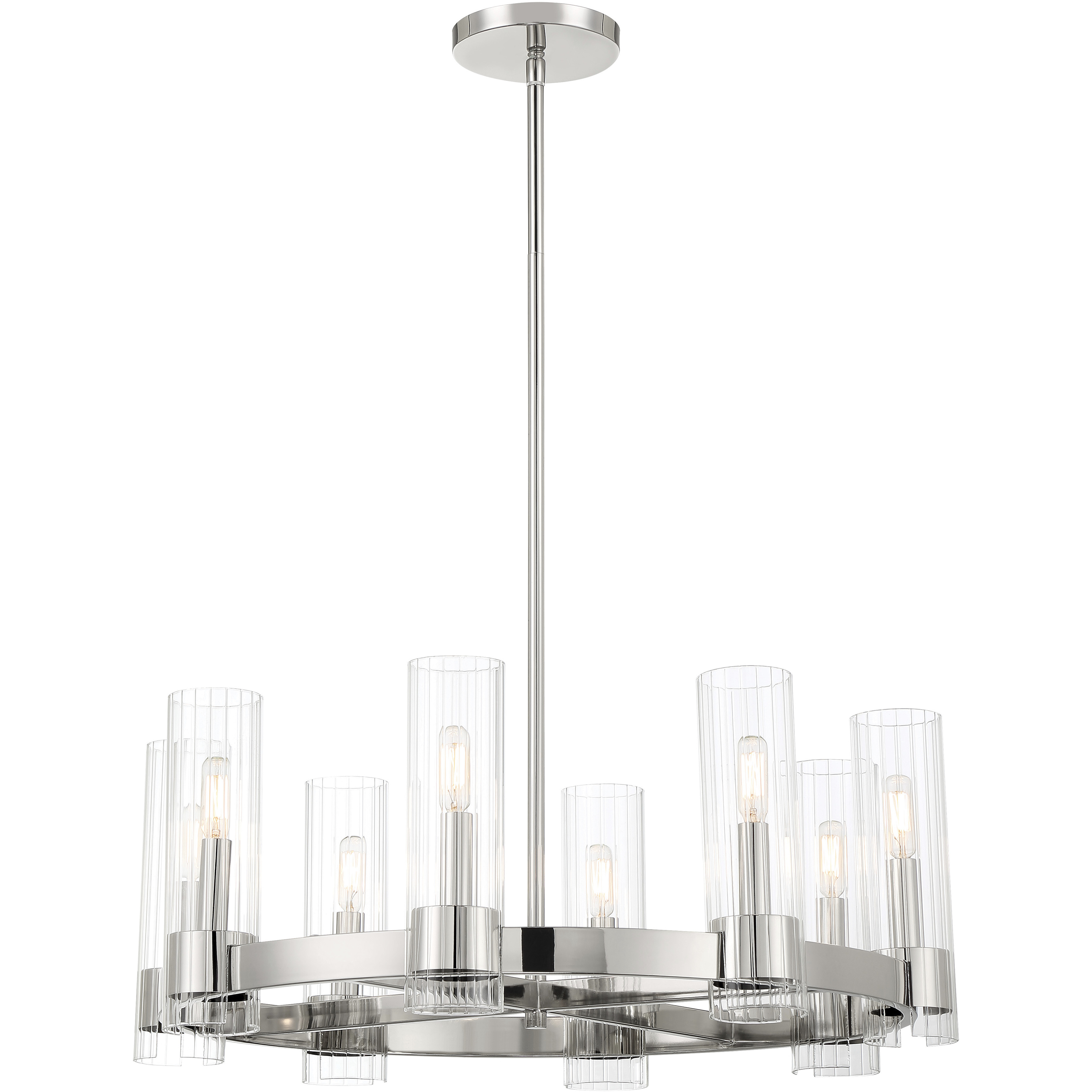 Vernon Place 8 Light 28.38 inch Chrome Chandelier Ceiling Light
