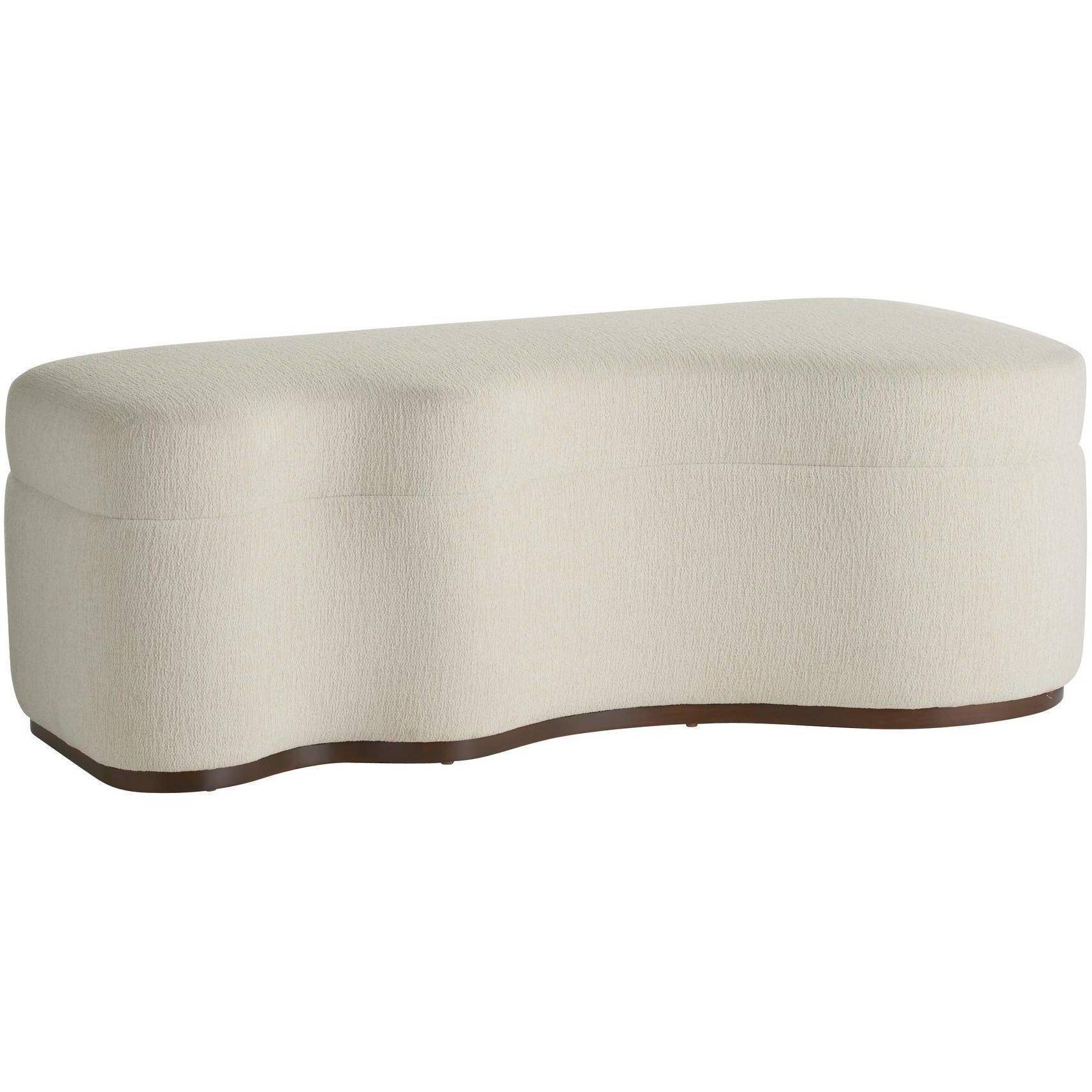 Shoal Sand and Dark Walnut Bench, Left