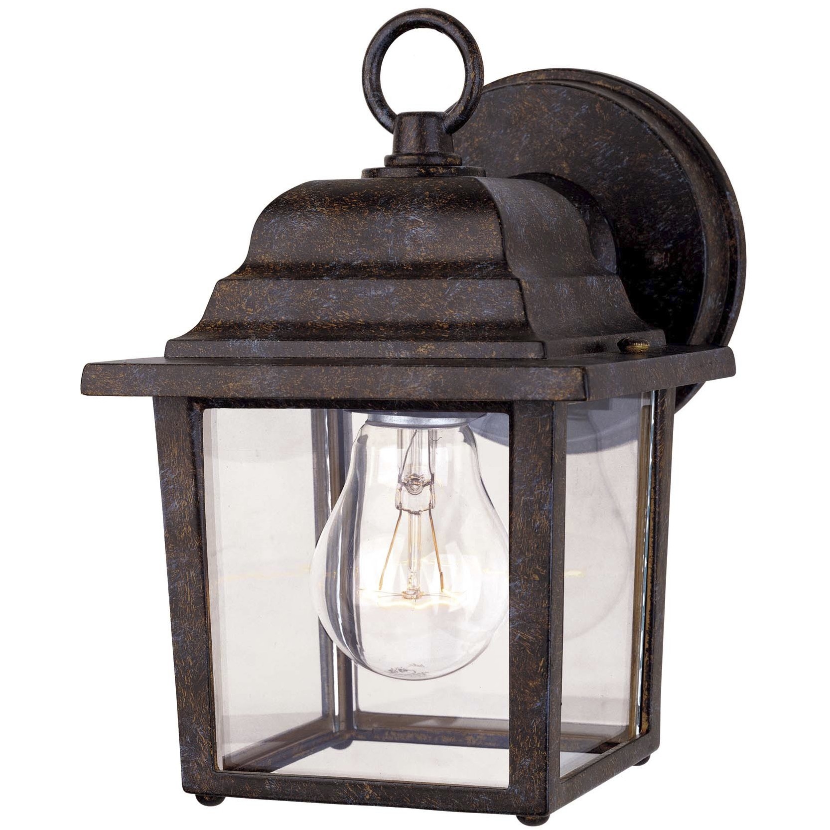 Bristol 1 Light 8.25 inch Rustic Bronze Outdoor Wall Lantern
