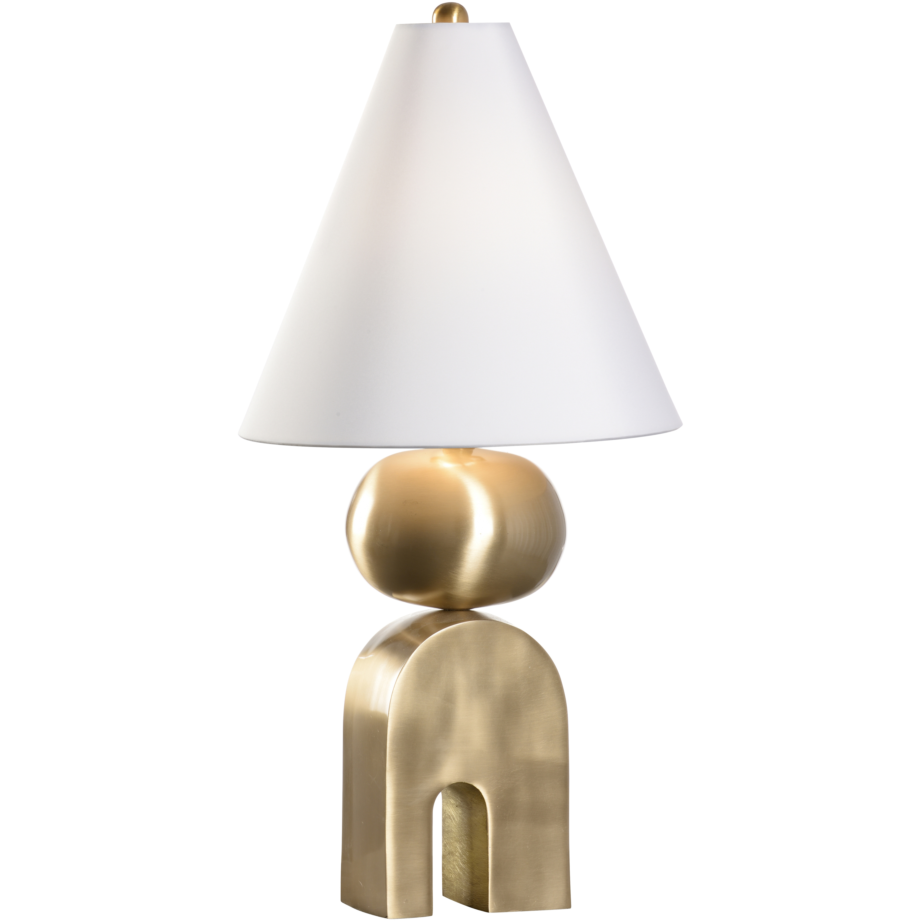 Stacis 17.5 inch 100.00 watt Gold Table Lamp Portable Light