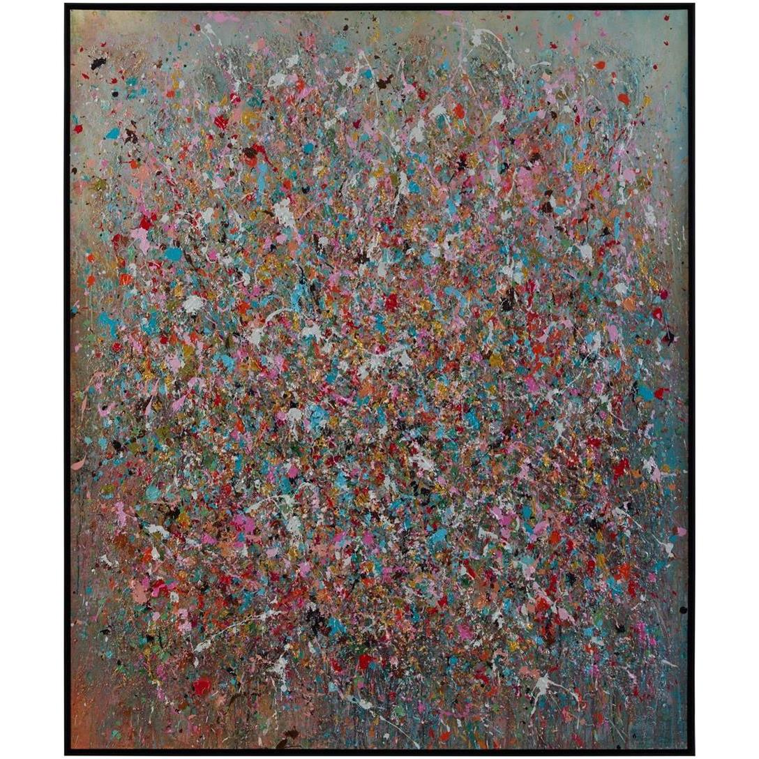 Teng Fei's Flickering Hues 72.5 X 60.5 inch Oils And Original Art