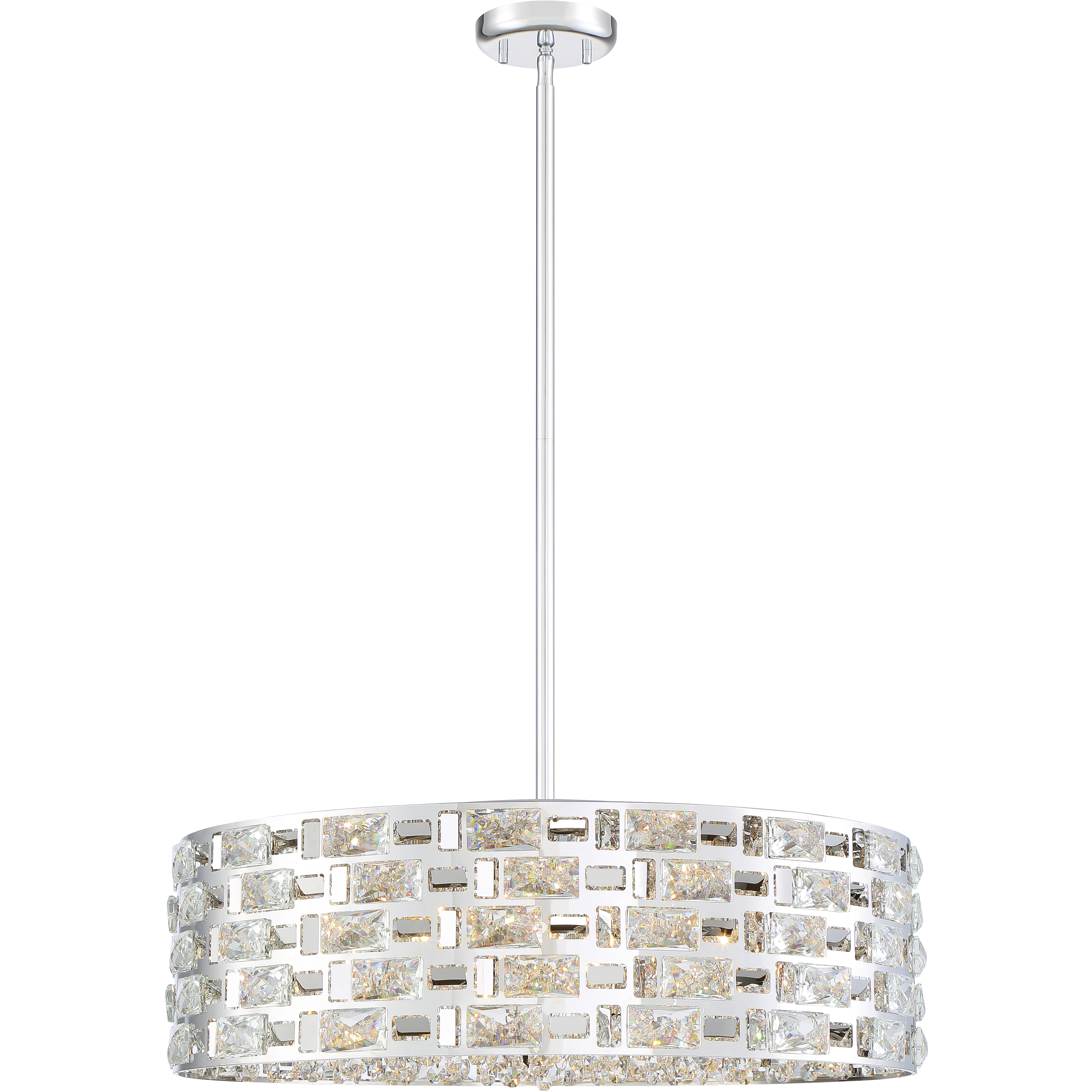 Aludra 7 Light 24 inch Chrome Chandelier Ceiling Light