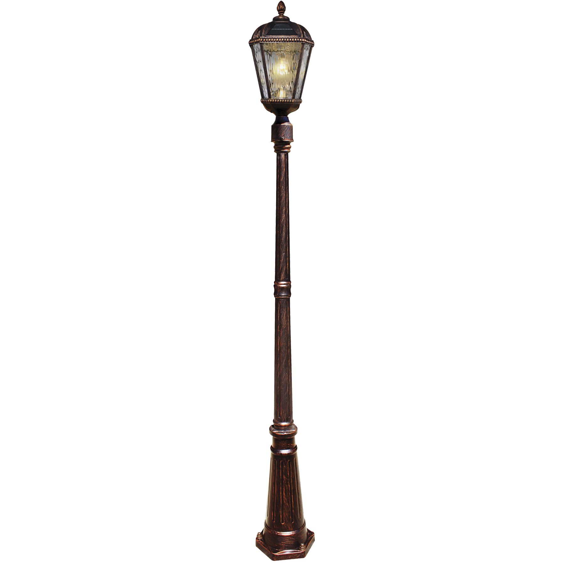 Bronze solar lamp post light deals