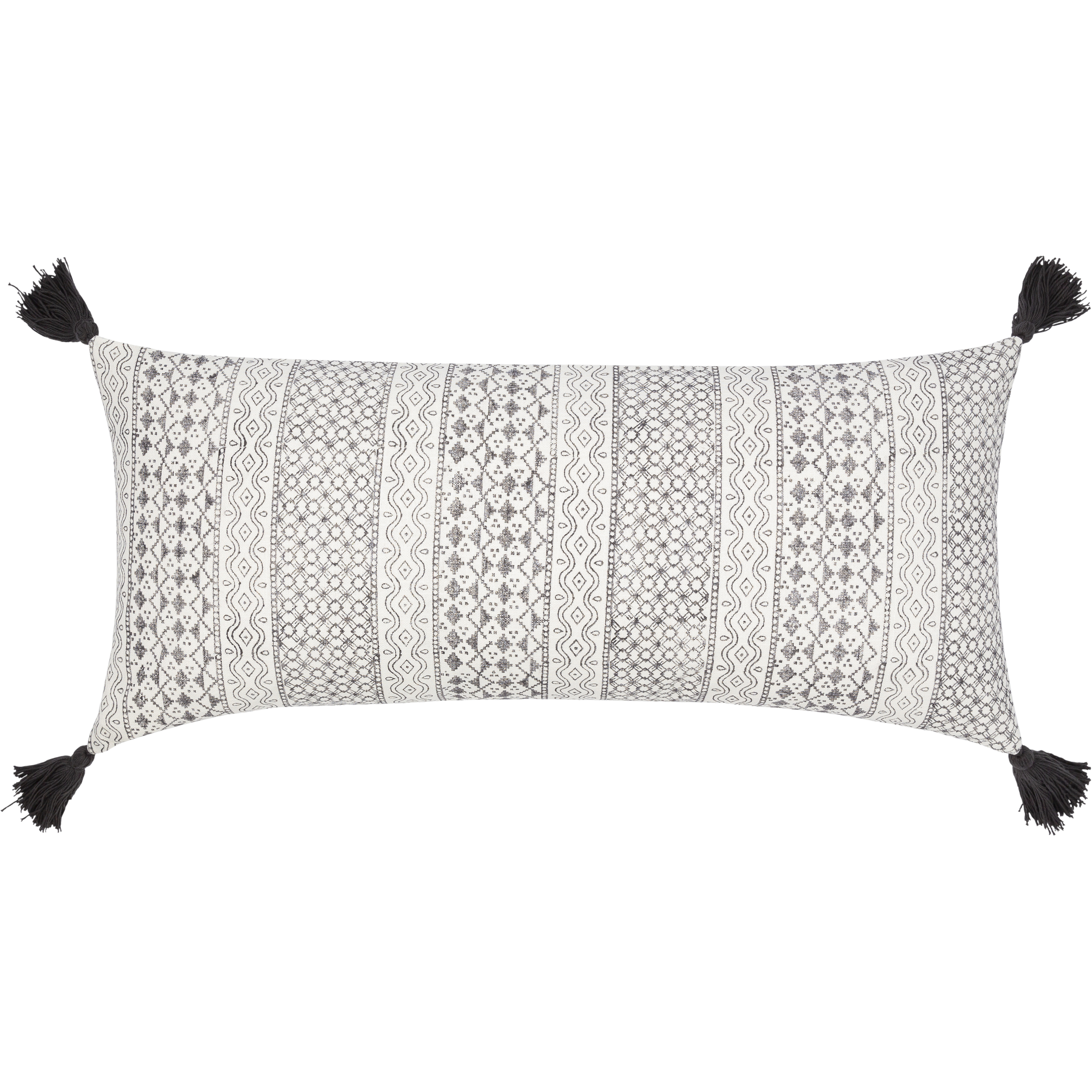 Janya 32 inch Black Pillow Kit, Lumbar