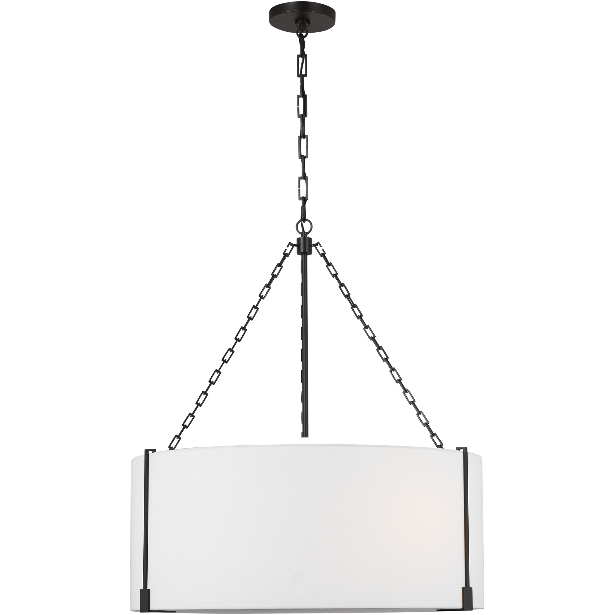 Thom Filicia Bergen 3 Light 28.25 inch Aged Iron Pendant Ceiling Light