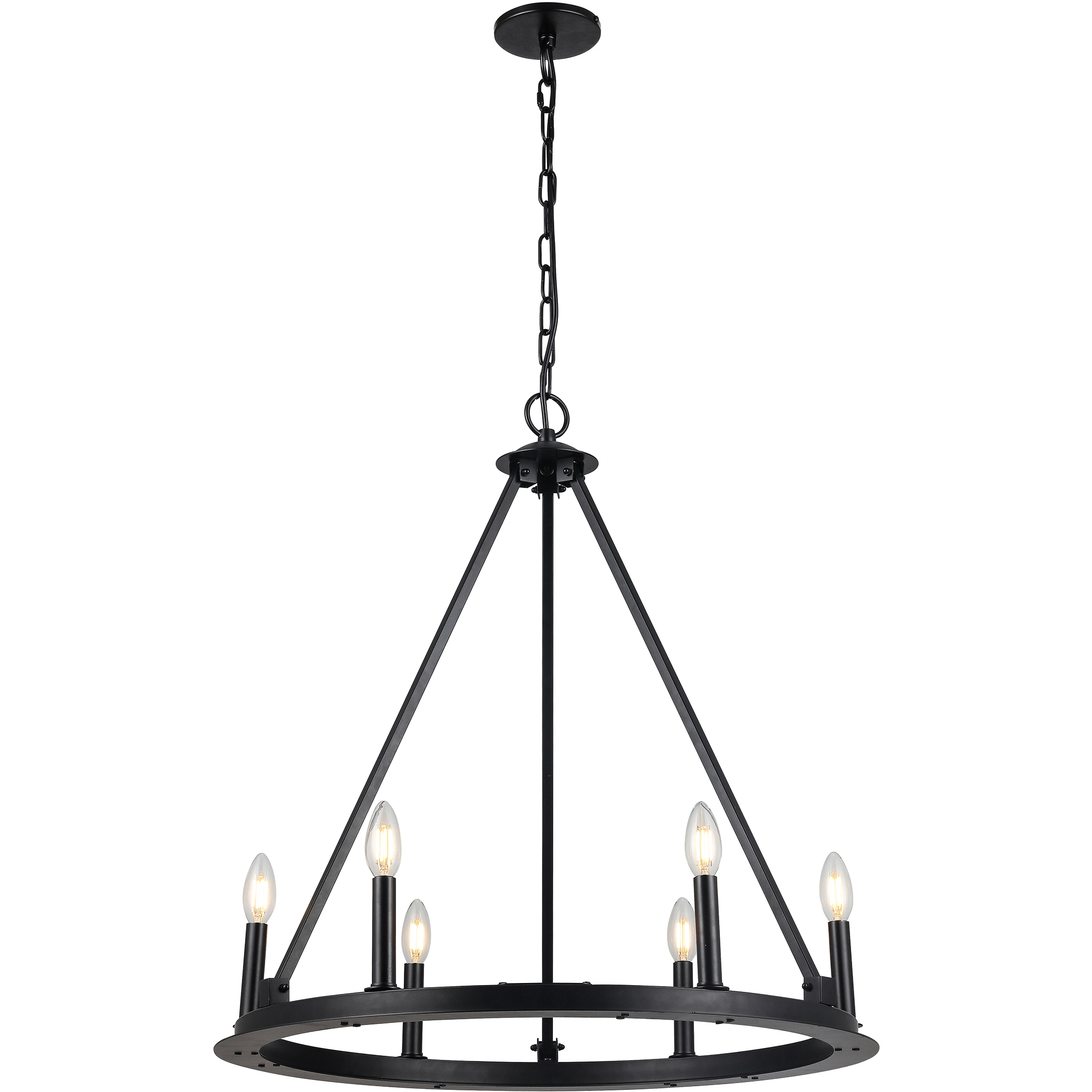 Dainolite CLB-266C-MB Colby 6 Light 26 inch Matte Black