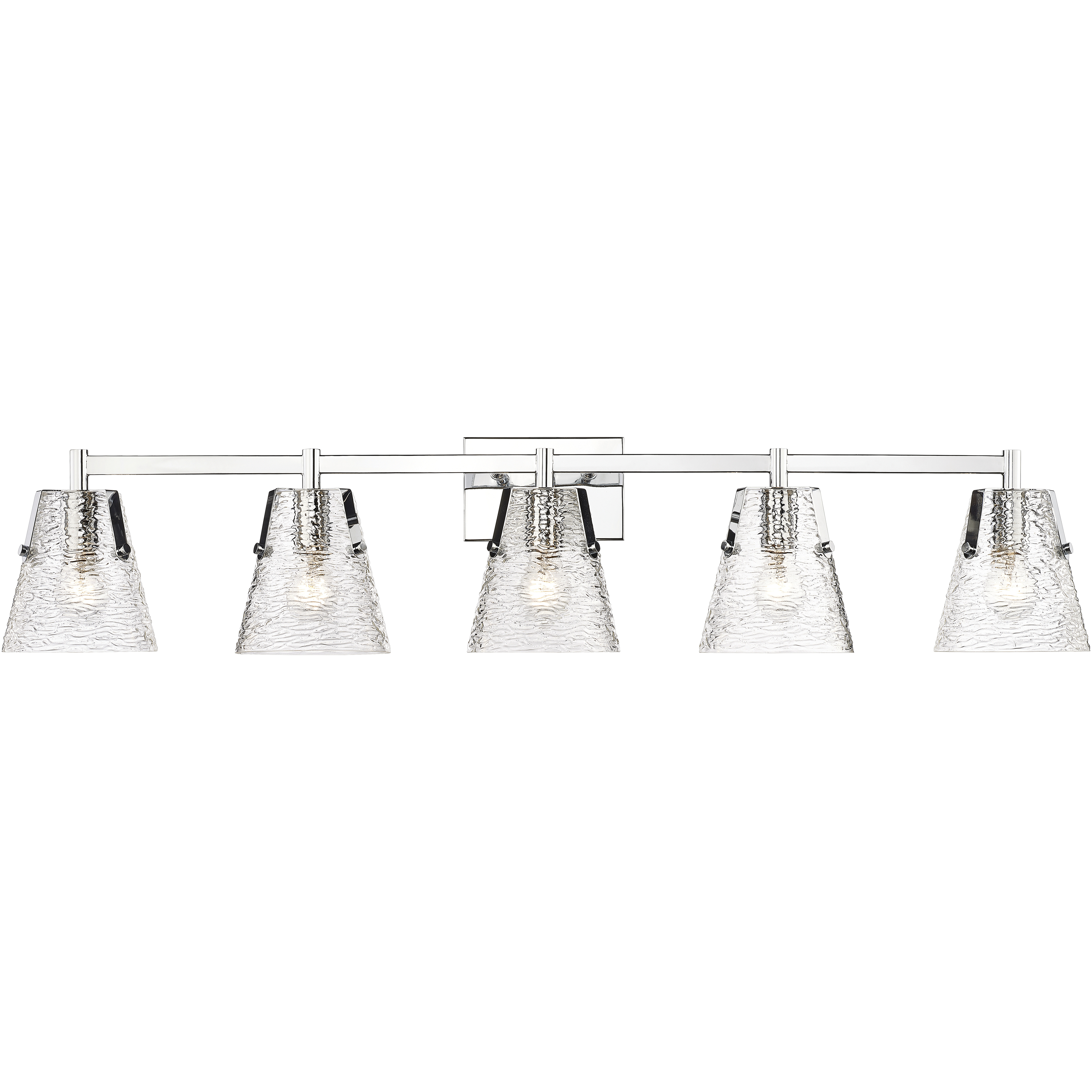 Analia 5 Light 45.75 inch Chrome Vanity Wall Light