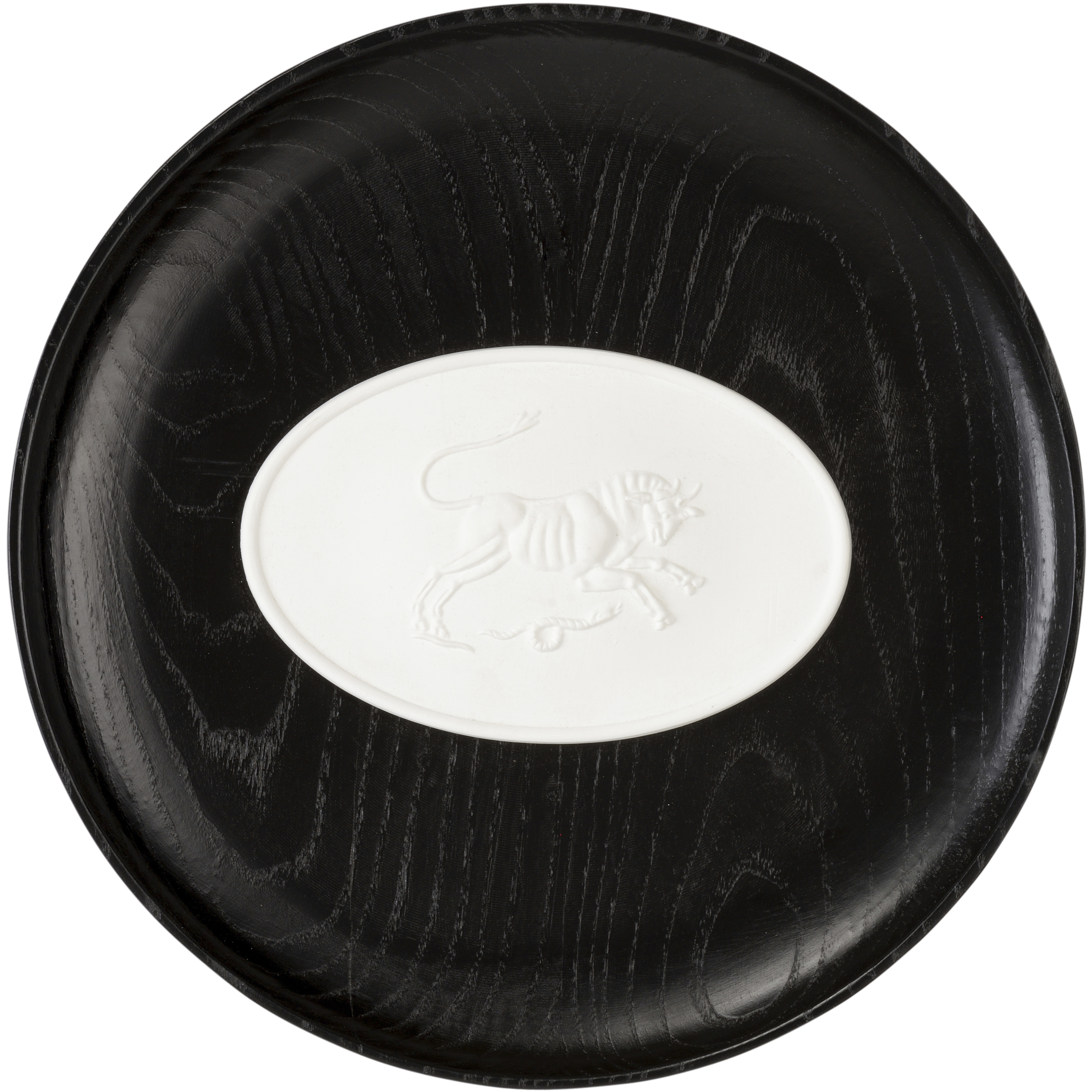 Toro I Black and White/Cream Framed Intaglios Wall Decor