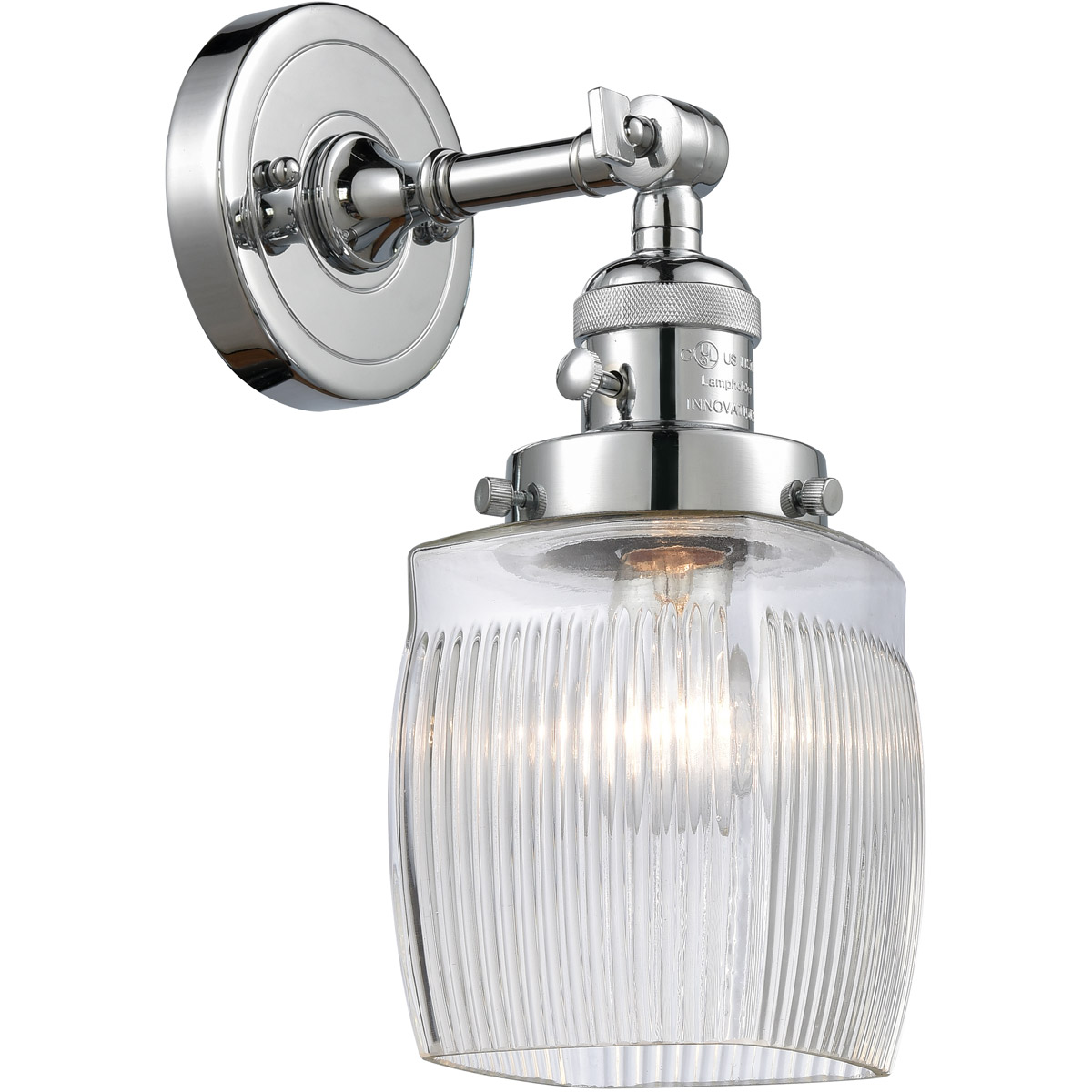 Franklin Restoration Colton 1 Light 6 inch Polished Chrome Sconce Wall Light, Franklin Restoration