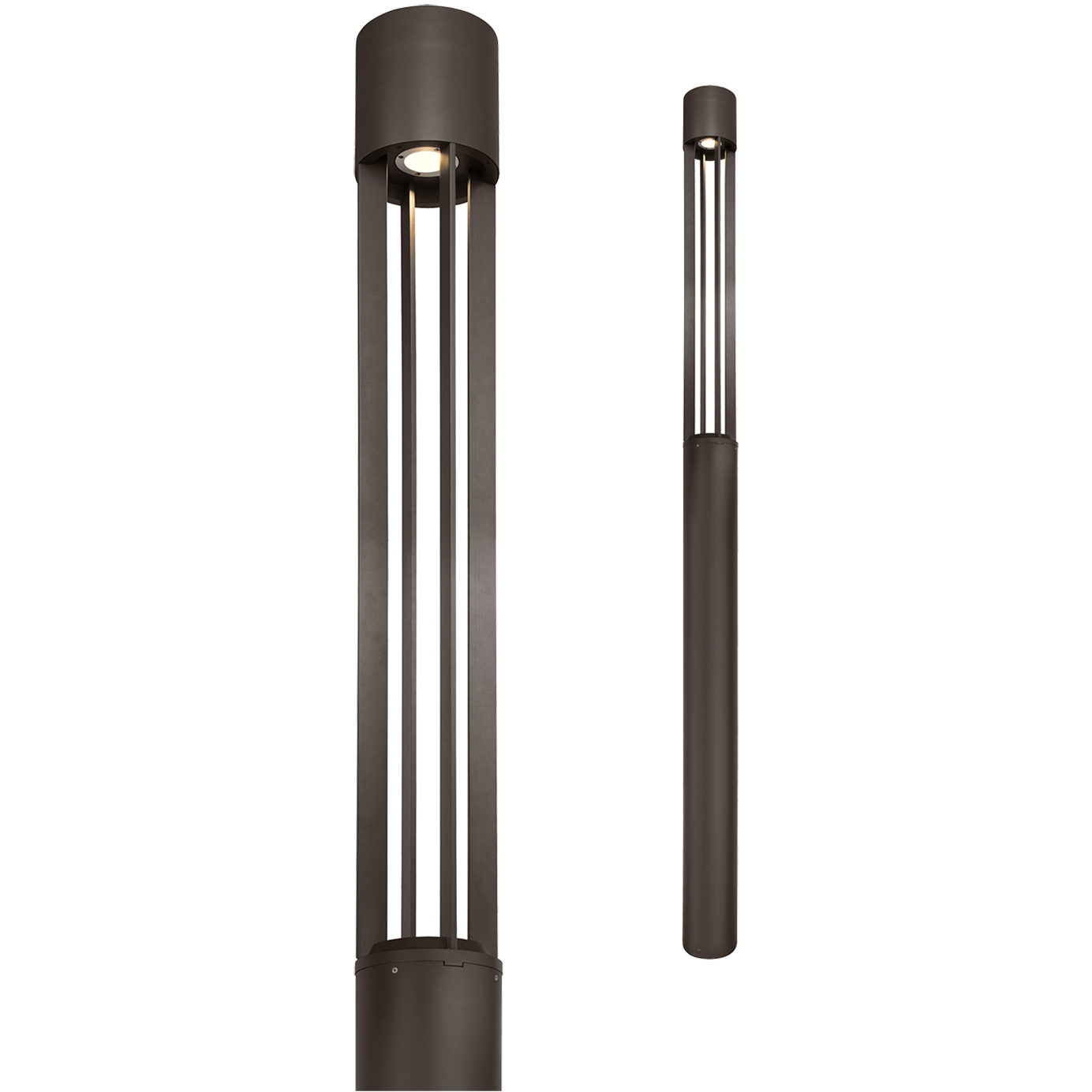 Sean Lavin Turbo 120 28 watt Bronze Outdoor Light Column in 40 Degree, In-Line Fuse, LED 80 CRI 4000K 28W, Integrated LED