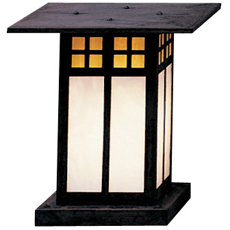 Glasgow 1 Light 9.75 inch Verdigris Patina Column Mount in Gold White Iridescent and White Opalescent