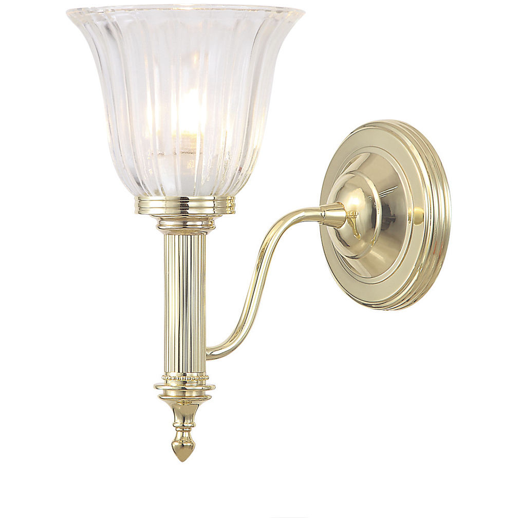 Carroll 1 Light 5.5 inch Polished Bronze Bath Light Wall Light