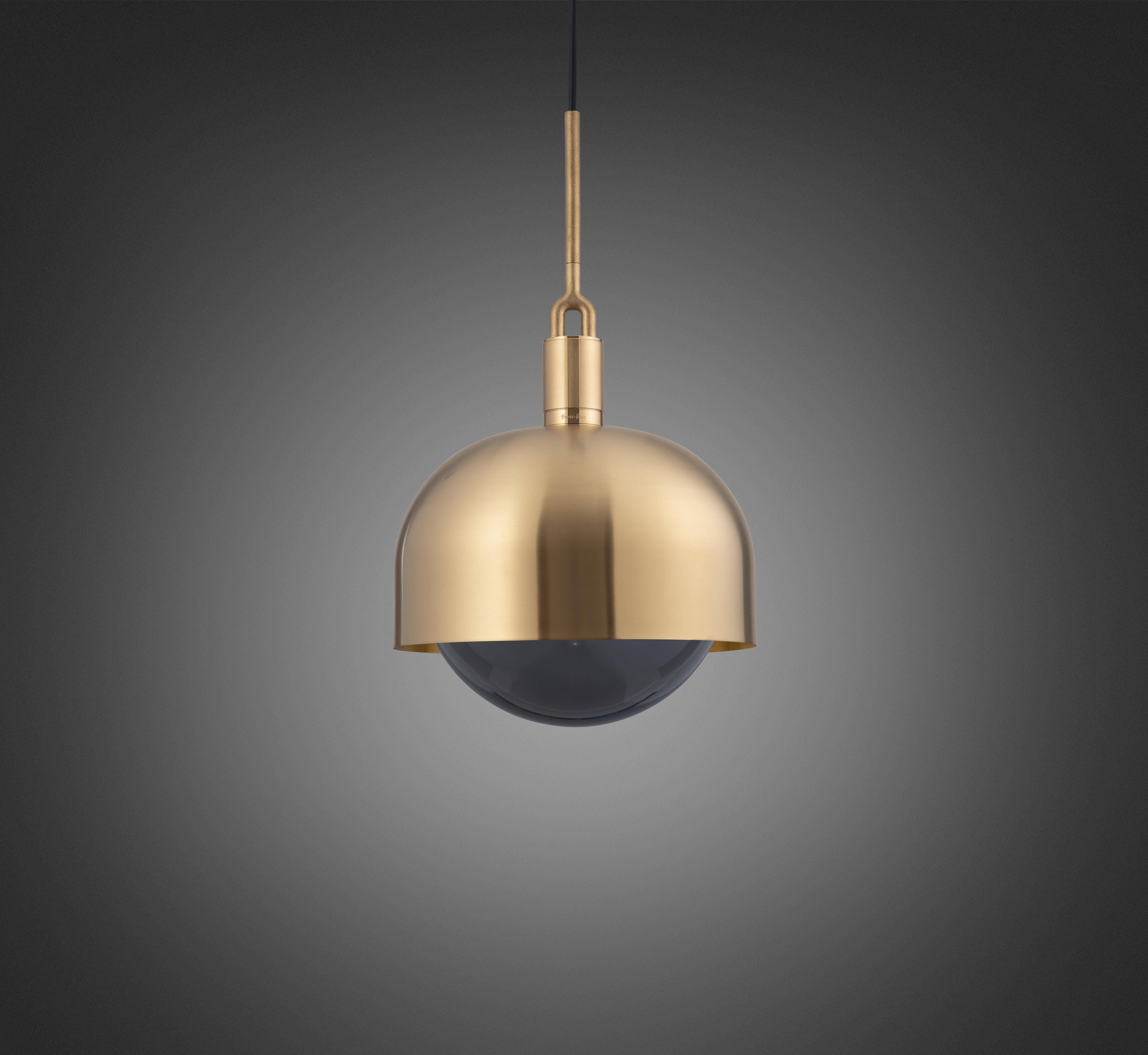 Forked LED 13.39 inch Brass Pendant Ceiling Light