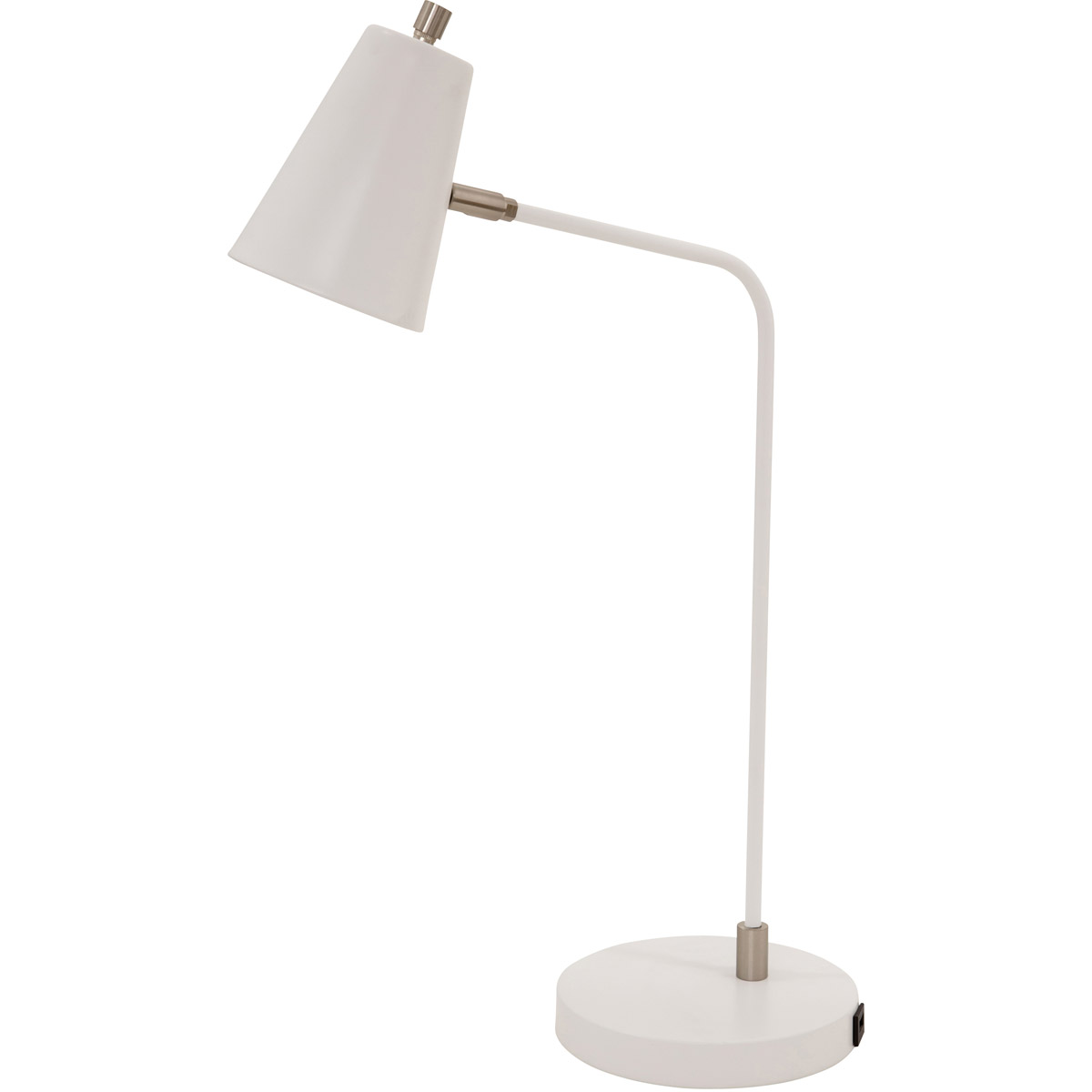 Kirby 24 inch 6.2 watt White Table Lamp Portable Light, with USB Port