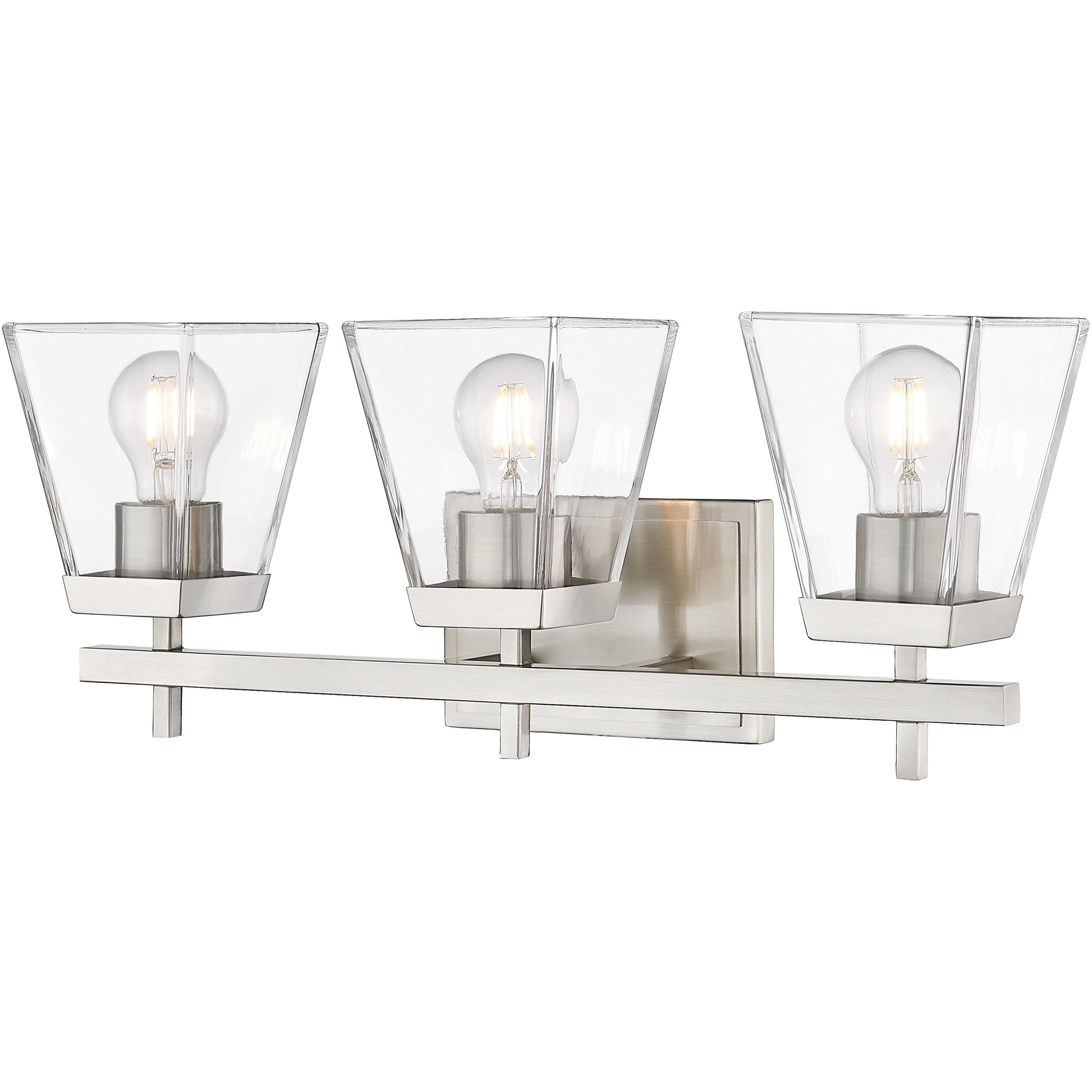 Lauren 3 Light 22 inch Brushed Nickel Vanity Wall Light