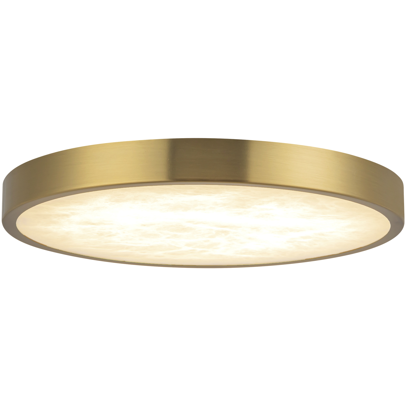 Alora Mood Evelyn 9 inch Brushed Gold and Alabaster Flush Mount Ceiling Light