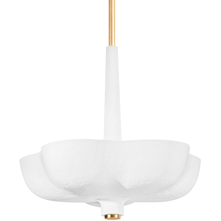 Rimini 5 Light 29.75 inch Gold Leaf Pendant Ceiling Light