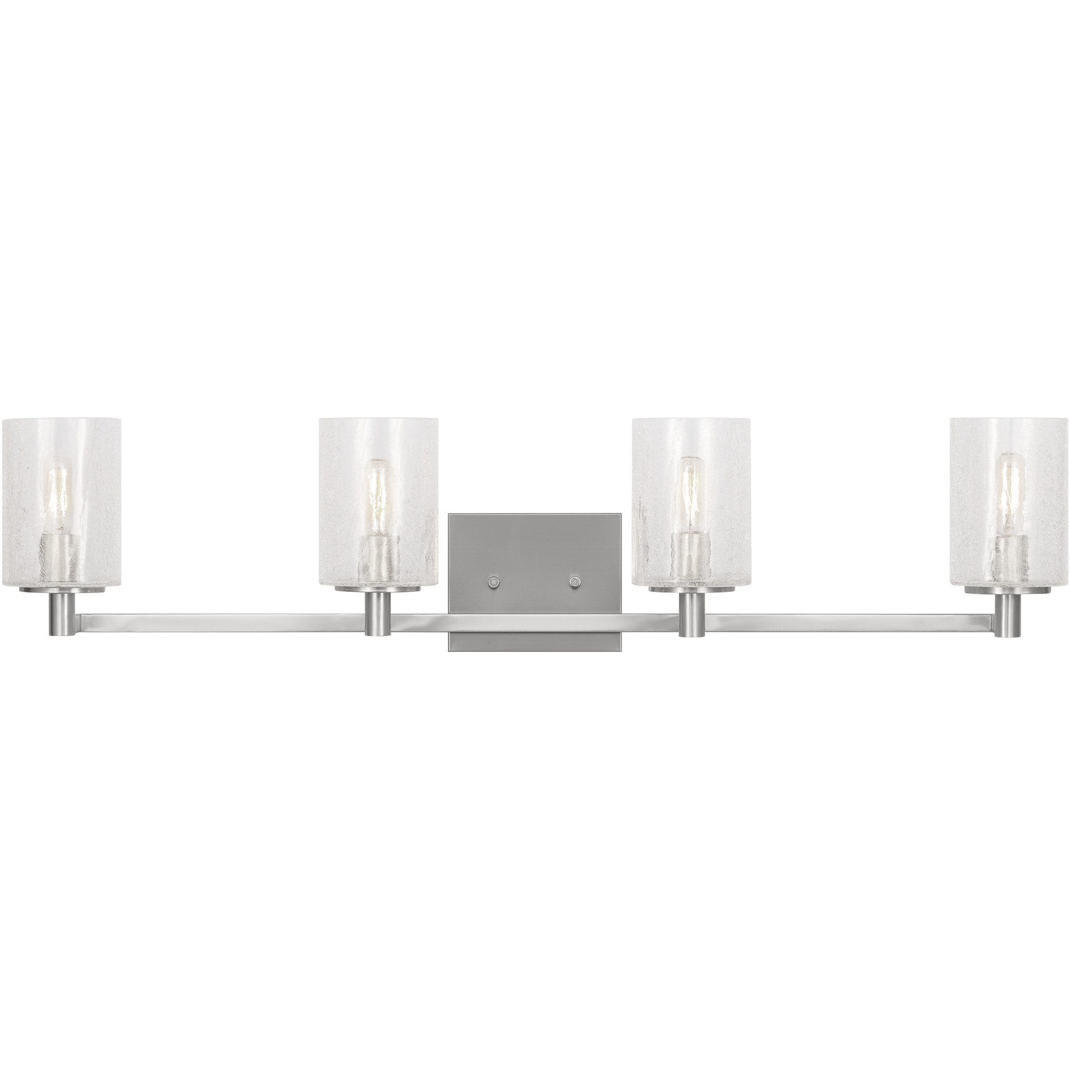 Parker 4 Light 35 inch Brushed Steel Wall Bath Fixture Wall Light
