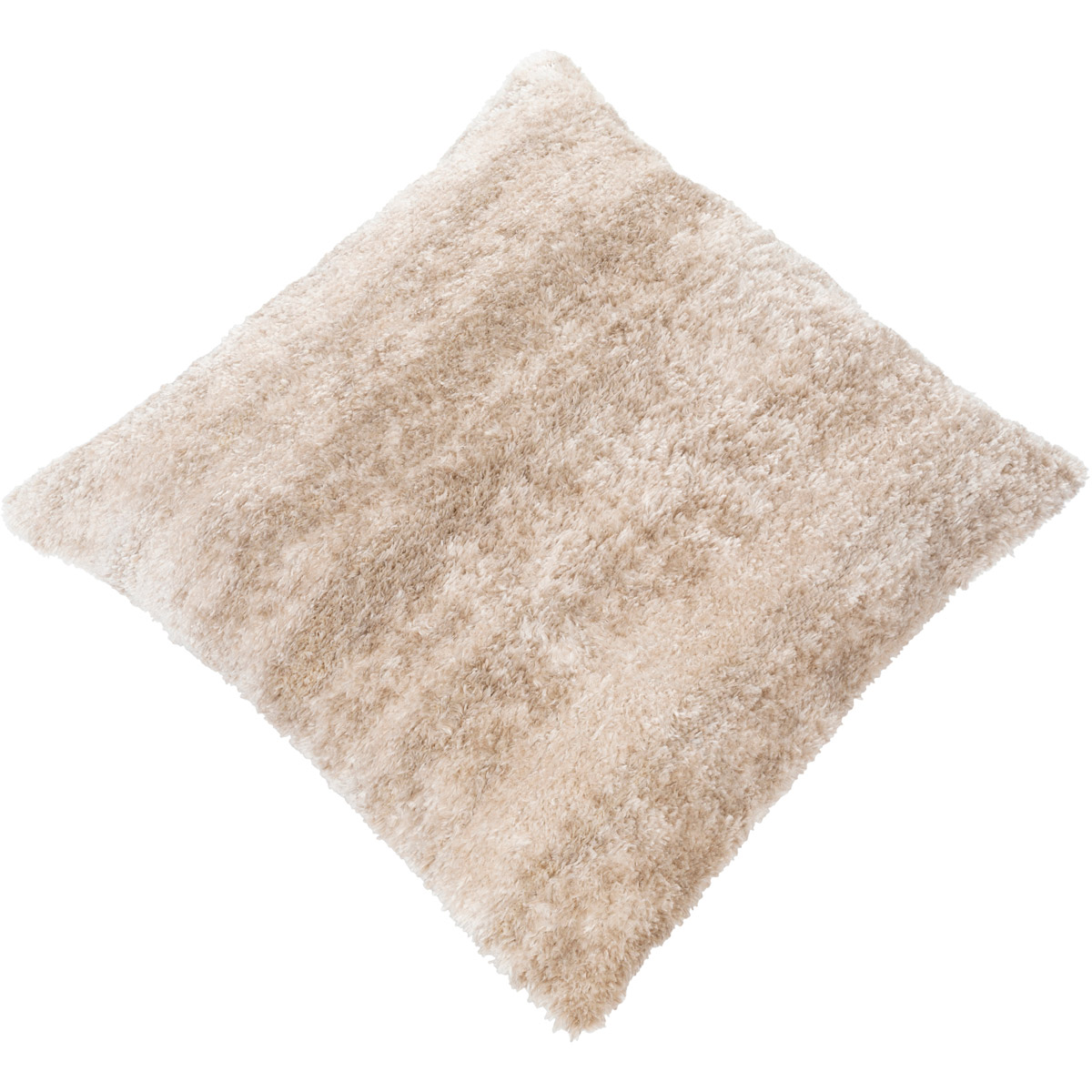Flokati 27 X 27 inch Beige/Light Gray/Ivory Pillow Cover, Square