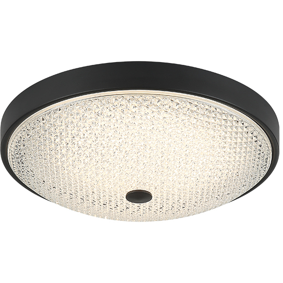 Bella LED 12.5 inch Matte Black Flush Mount Ceiling Light