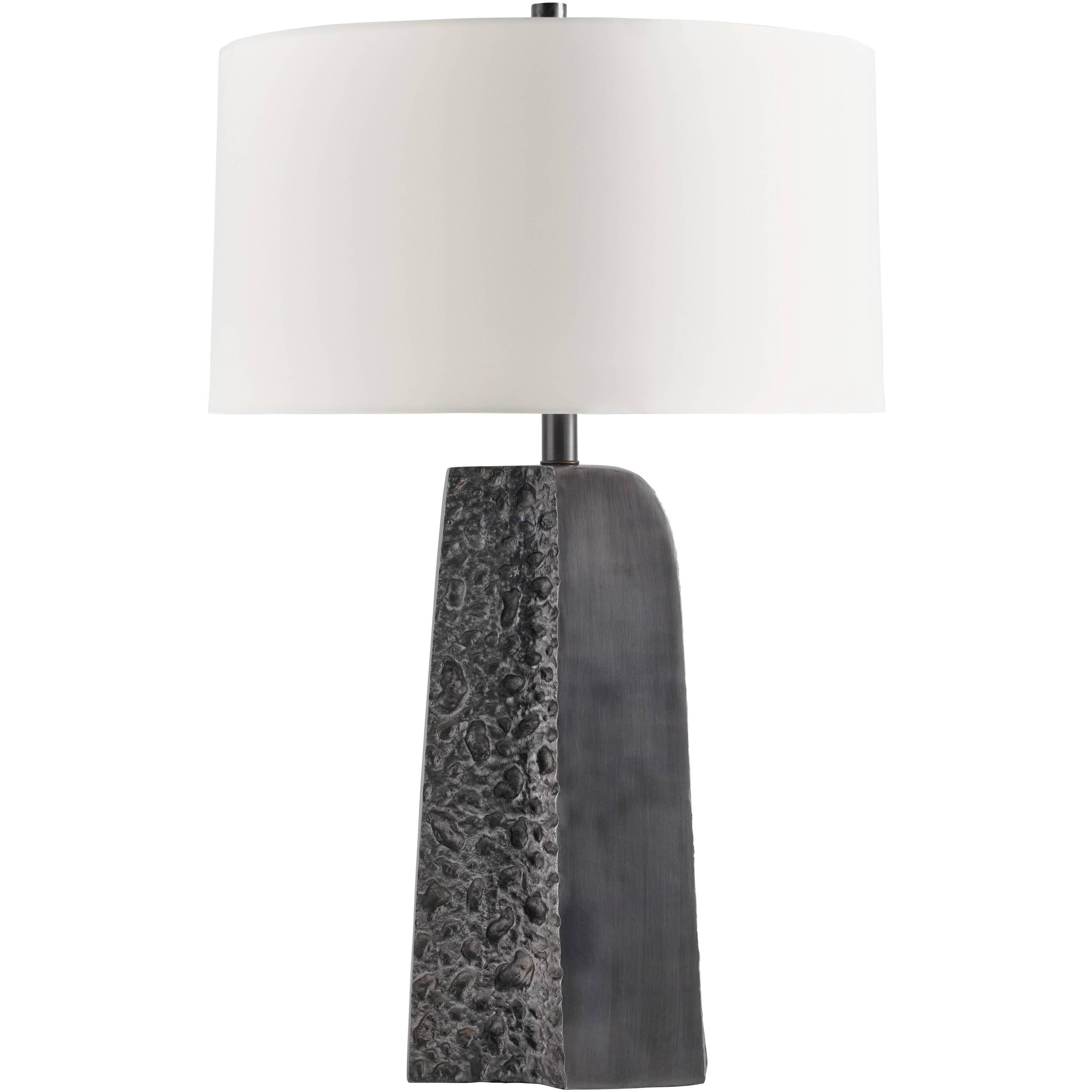 Scopello 29.5 inch 150 watt Antiqued Aluminum Table Lamp Portable Light