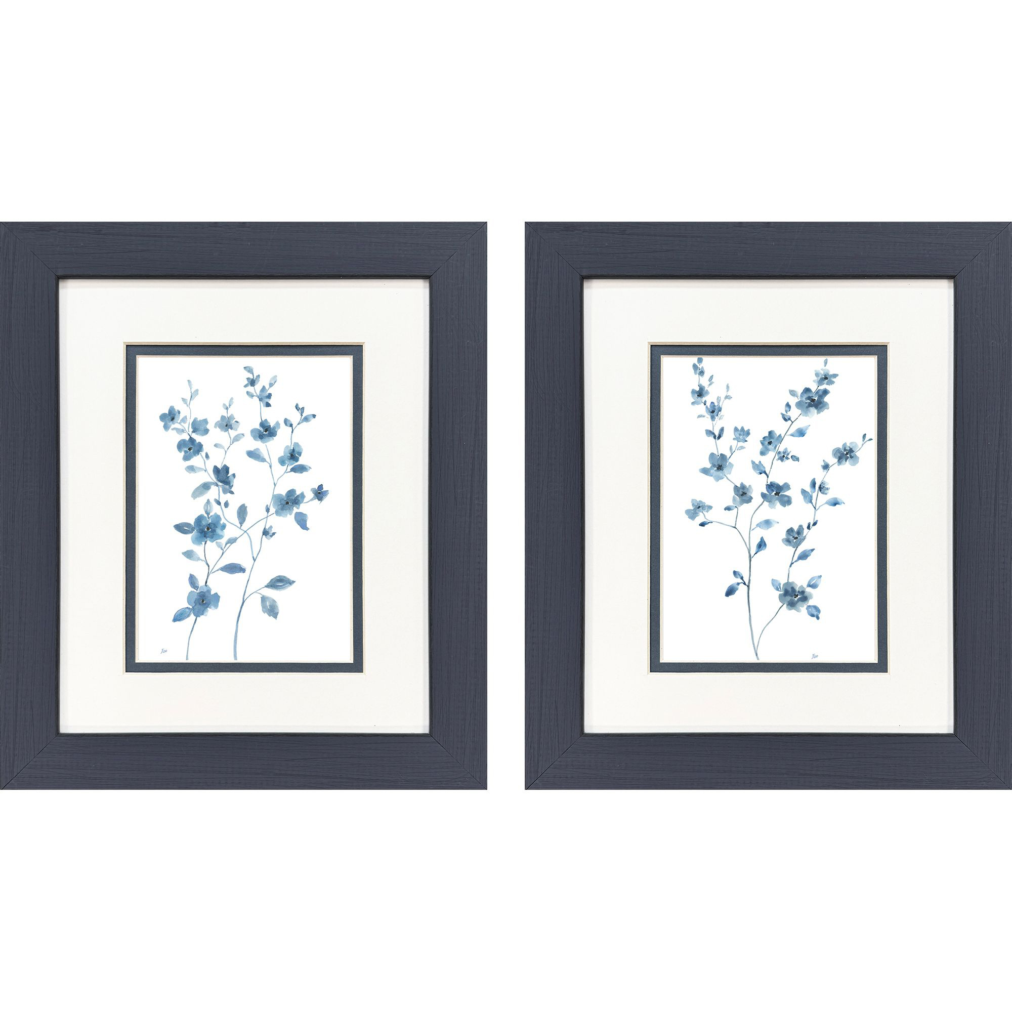 Blue Blossom Blue Framed Art, Propac