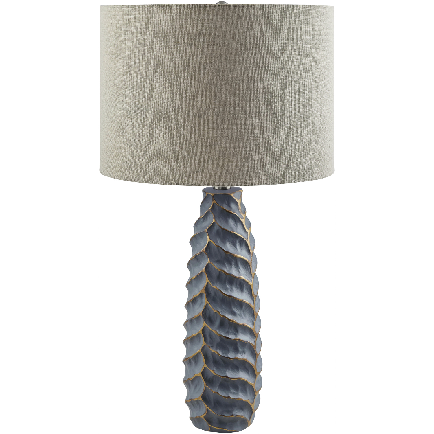 Ossining 27 inch 100 watt Gray Accent Table Lamp Portable Light