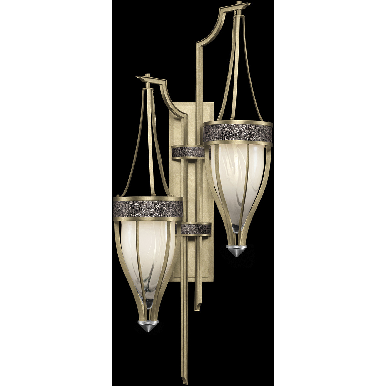 Mirage 2 Light 17.25 inch Gold Sconce Wall Light