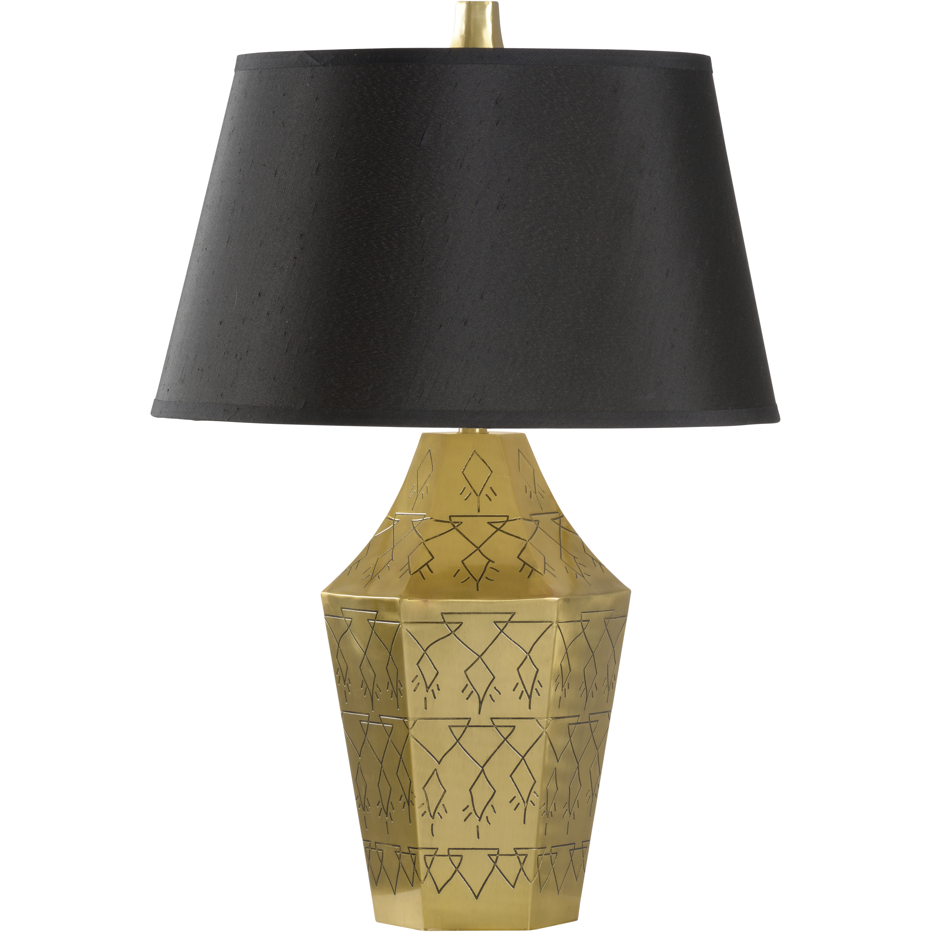 Writings On The Wall 20 inch 100.00 watt Gold Table Lamp Portable Light