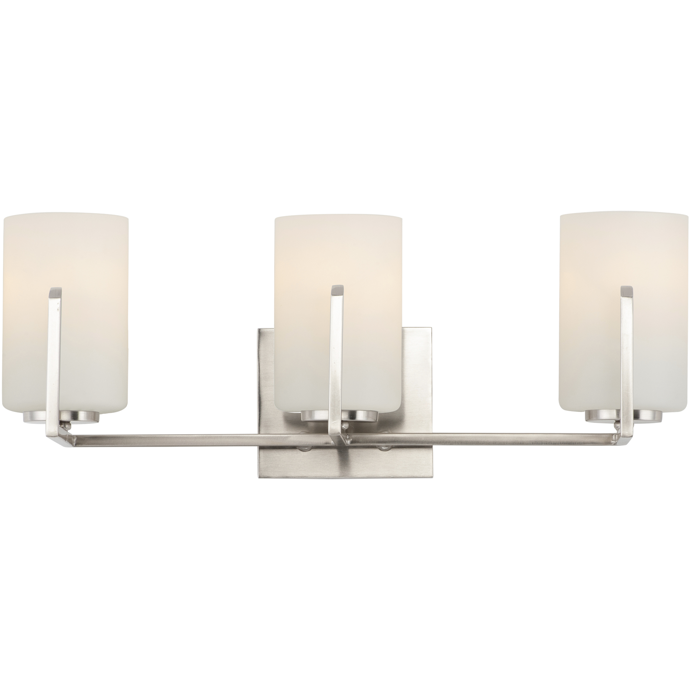 Dart 3 Light 21.25 inch Satin Nickel Bath Vanity Wall Light