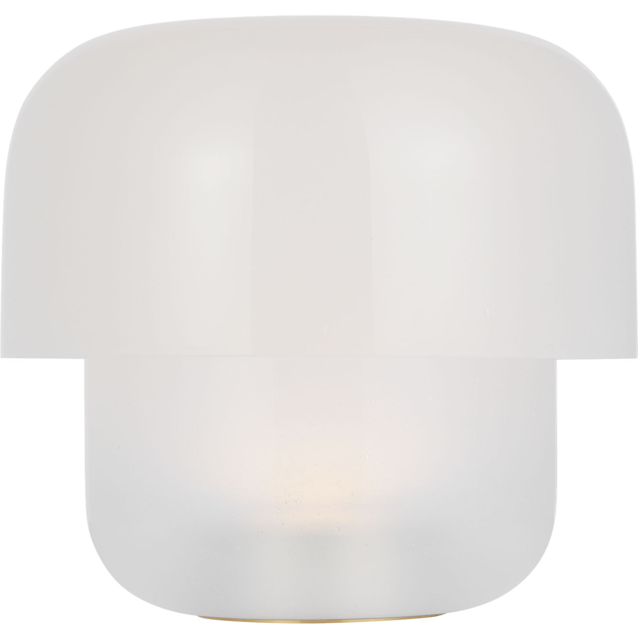 Kelly by Kelly Wearstler Bolete 9.6 inch 10.8 watt Hand Rubbed Antique Brass Table Lamp Portable Light in Seeded Cream
