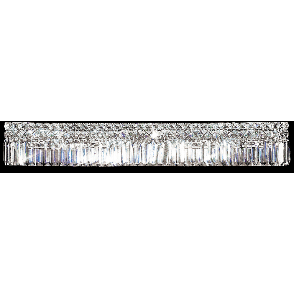 Prestige 8 Light 32 inch Silver Vanity Bar Wall Light