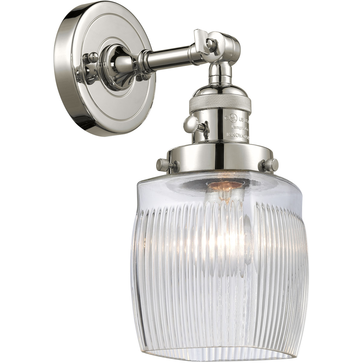 Franklin Restoration Colton LED 6 inch Polished Nickel Sconce Wall Light, Franklin Restoration