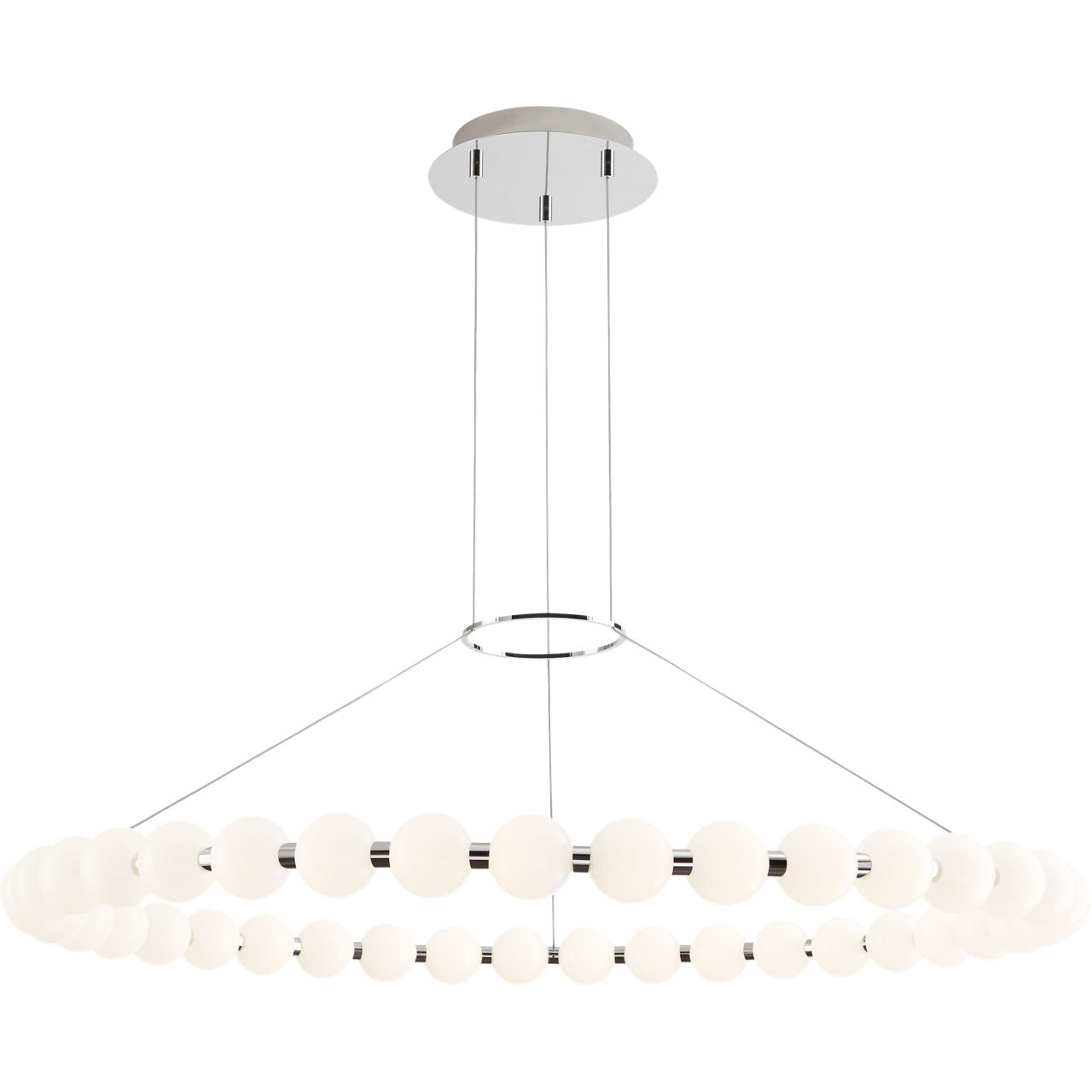 Sean Lavin Orbet LED 42.4 inch Polished Nickel Chandelier Ceiling Light, Integrated LED