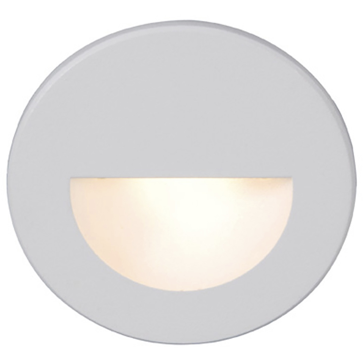 WAC 120V Step Light LED 3 inch White ADA Step and Wall Light in 3000K Warm White LED, WAC Lighting