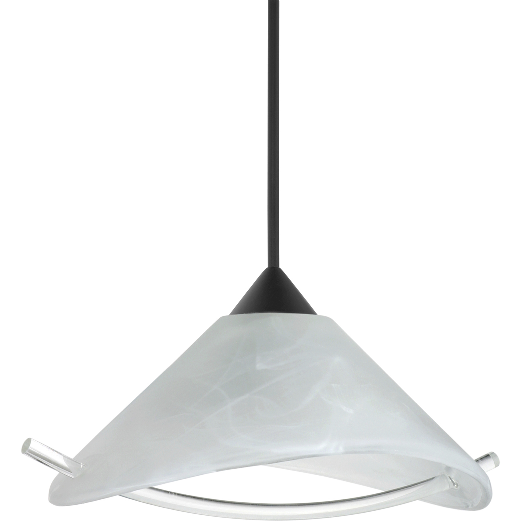 Hoppi 1 Light Black Cord Pendant Ceiling Light