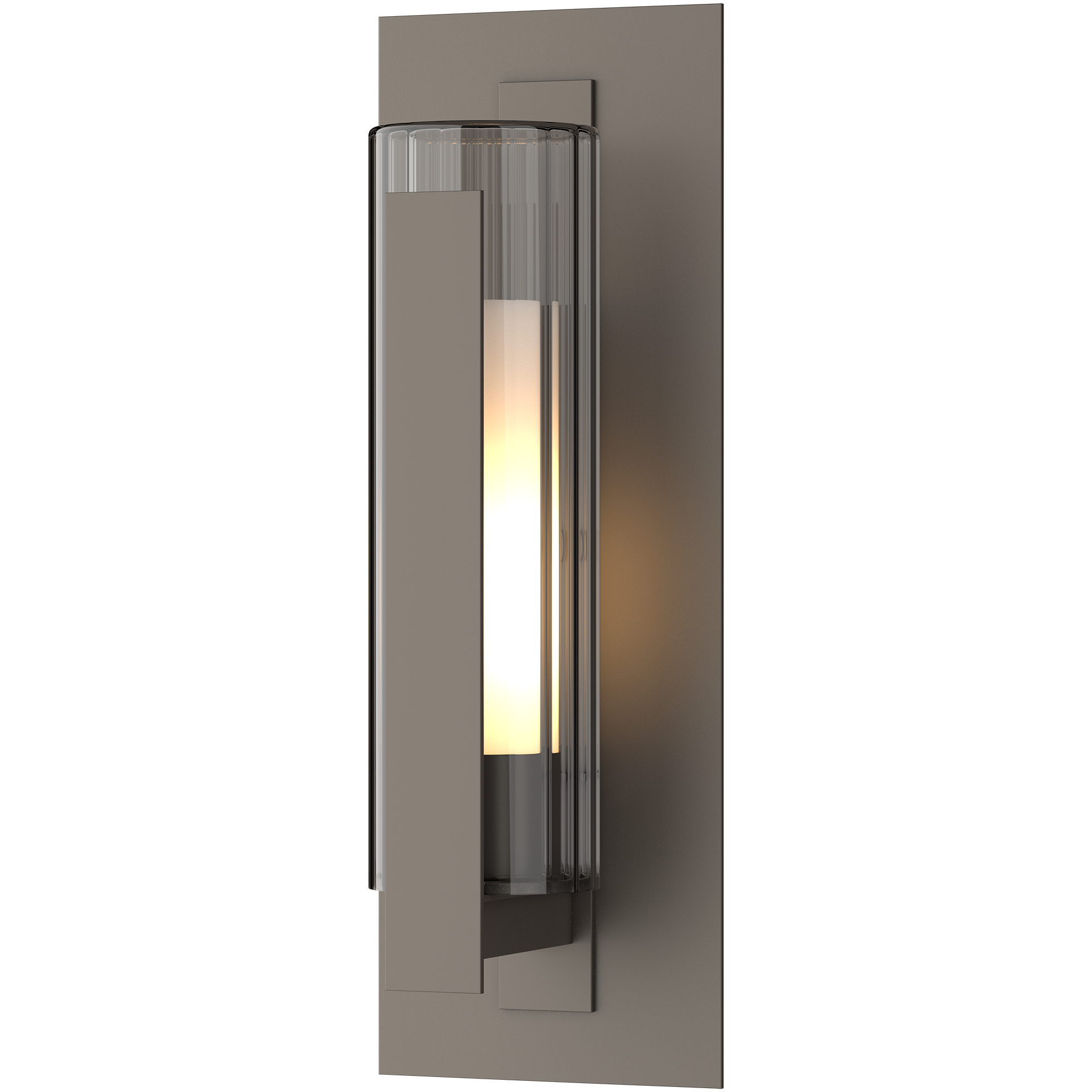 Vertical Bar 1 Light 18.8 inch Coastal Dark Smoke Outdoor Sconce, Medium