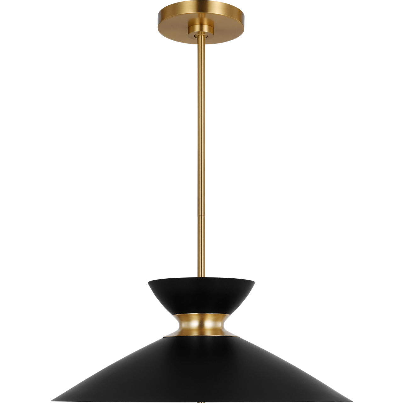 ED Ellen DeGeneres Heath 1 Light 18.5 inch Midnight Black and Burnished Brass Pendant Ceiling Light in Midnight Black / Burnished Brass