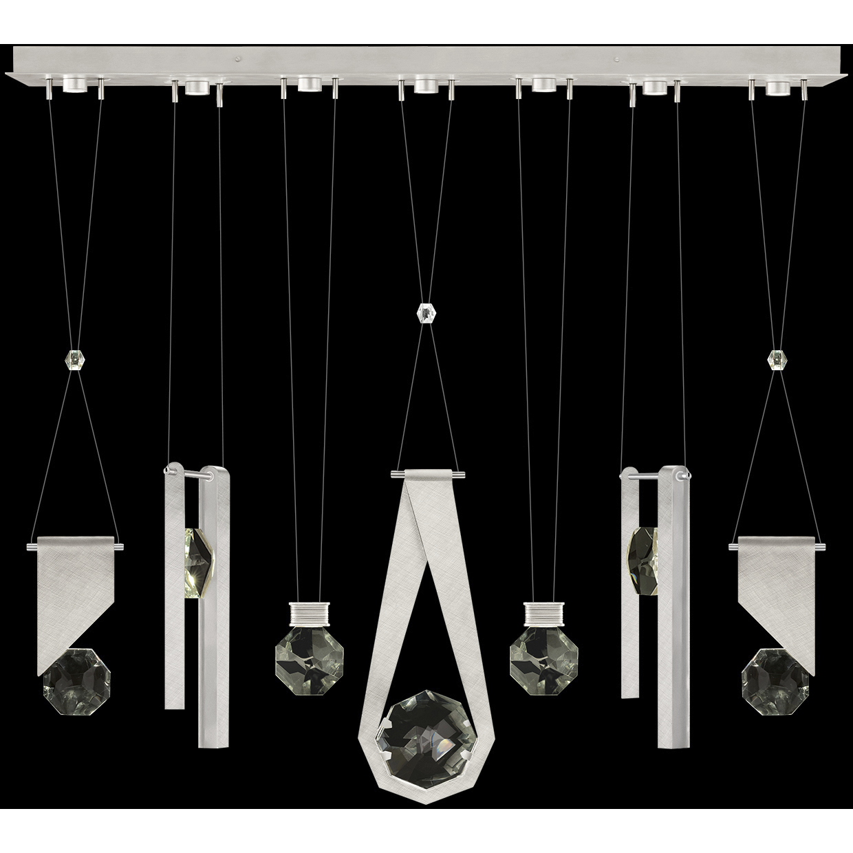 Aria 14 Light 60 inch Silver Pendant Ceiling Light
