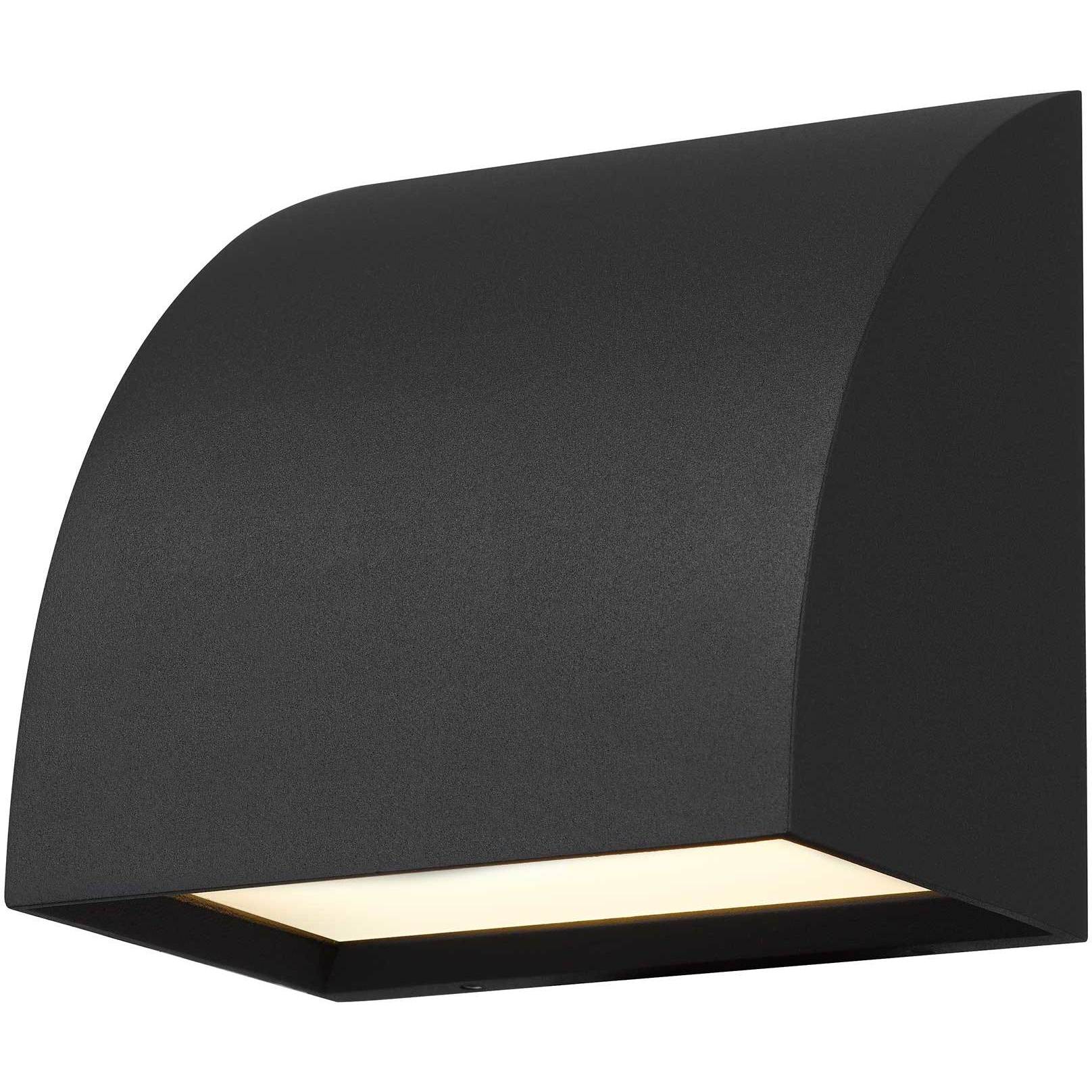 Slope LED 4.63 inch Sand Black Outdoor Wall Sconce