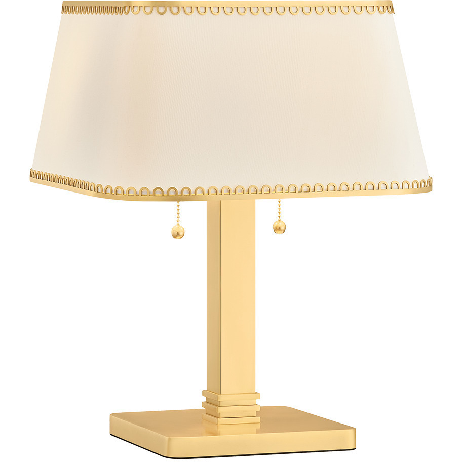 Claude 18 inch 15 watt Aged Brass Table Lamp Portable Light