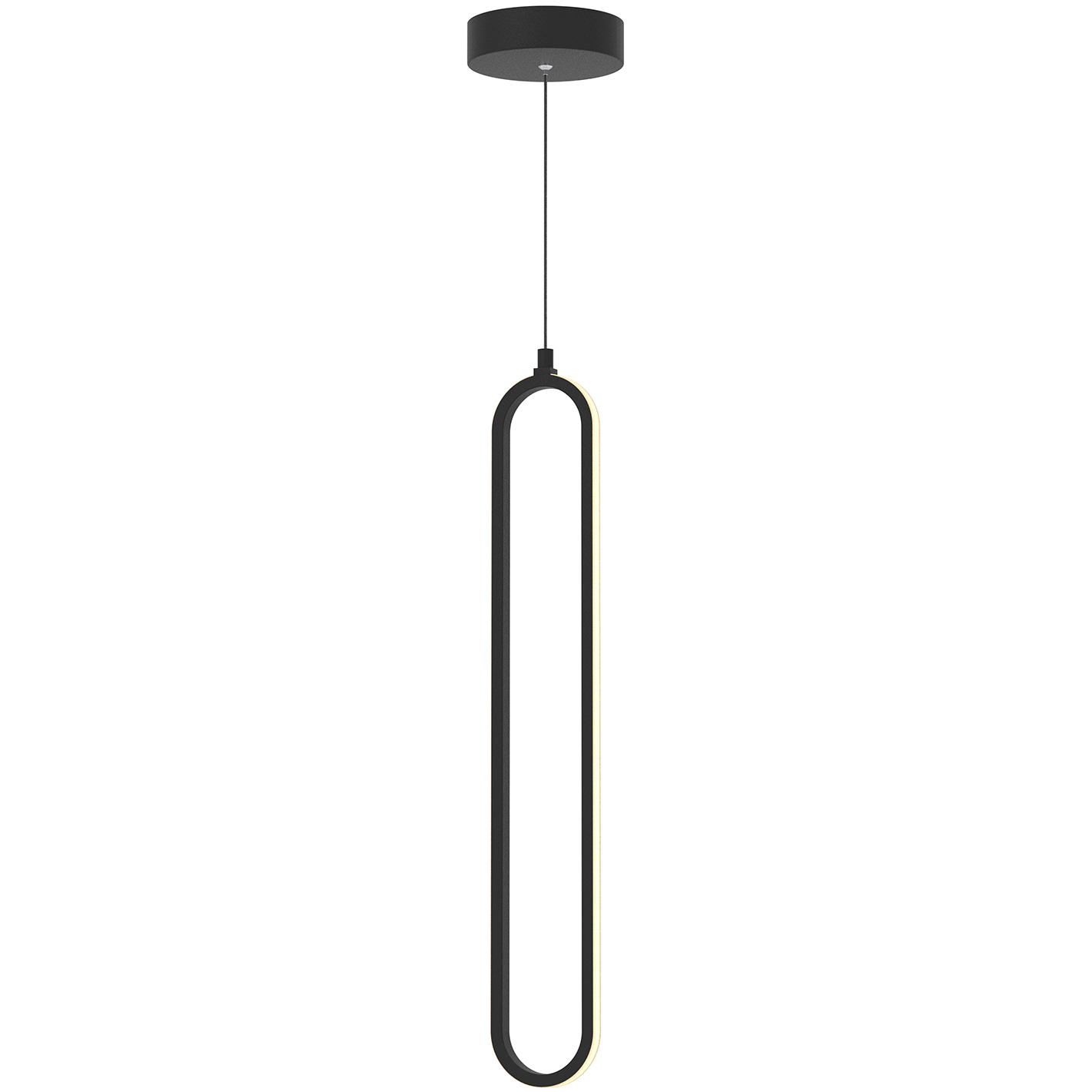 Sienna LED 3.5 inch Black Pendant Ceiling Light in 1, 22.75 in
