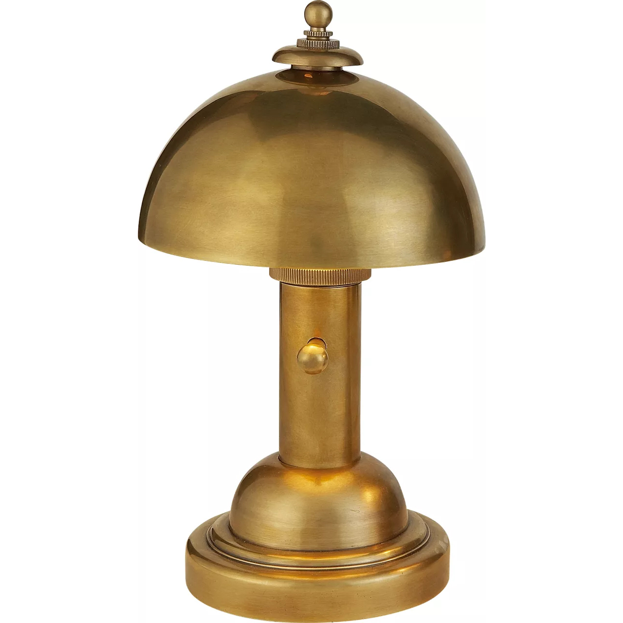 Thomas O'Brien Totie 11 inch 40 watt Hand-Rubbed Antique Brass Task Lamp Portable Light
