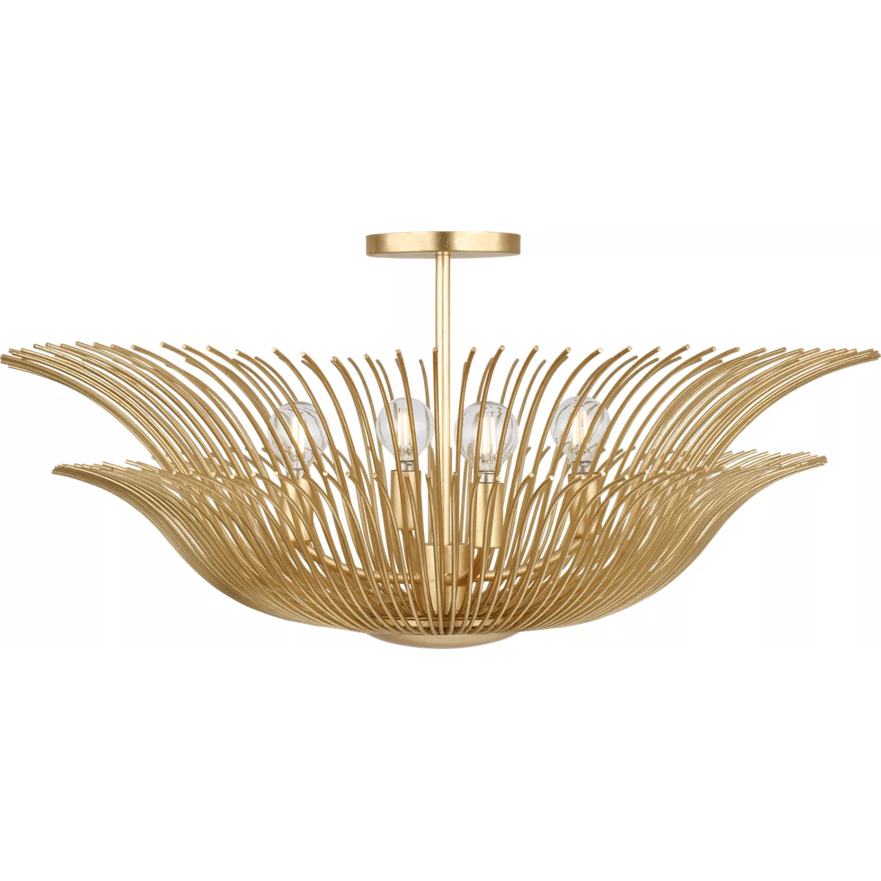 Christiane Lemieux Dorelle 4 Light 28 inch Gild Flush Mount Ceiling Light