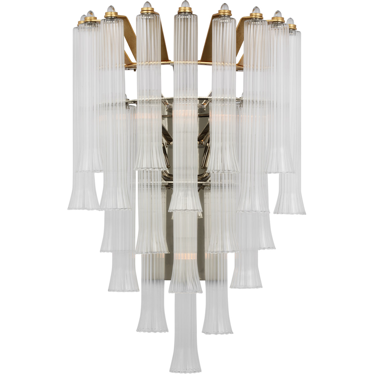 Julie Neill Lorelei LED 14.75 inch Gild Waterfall Sconce Wall Light, Large