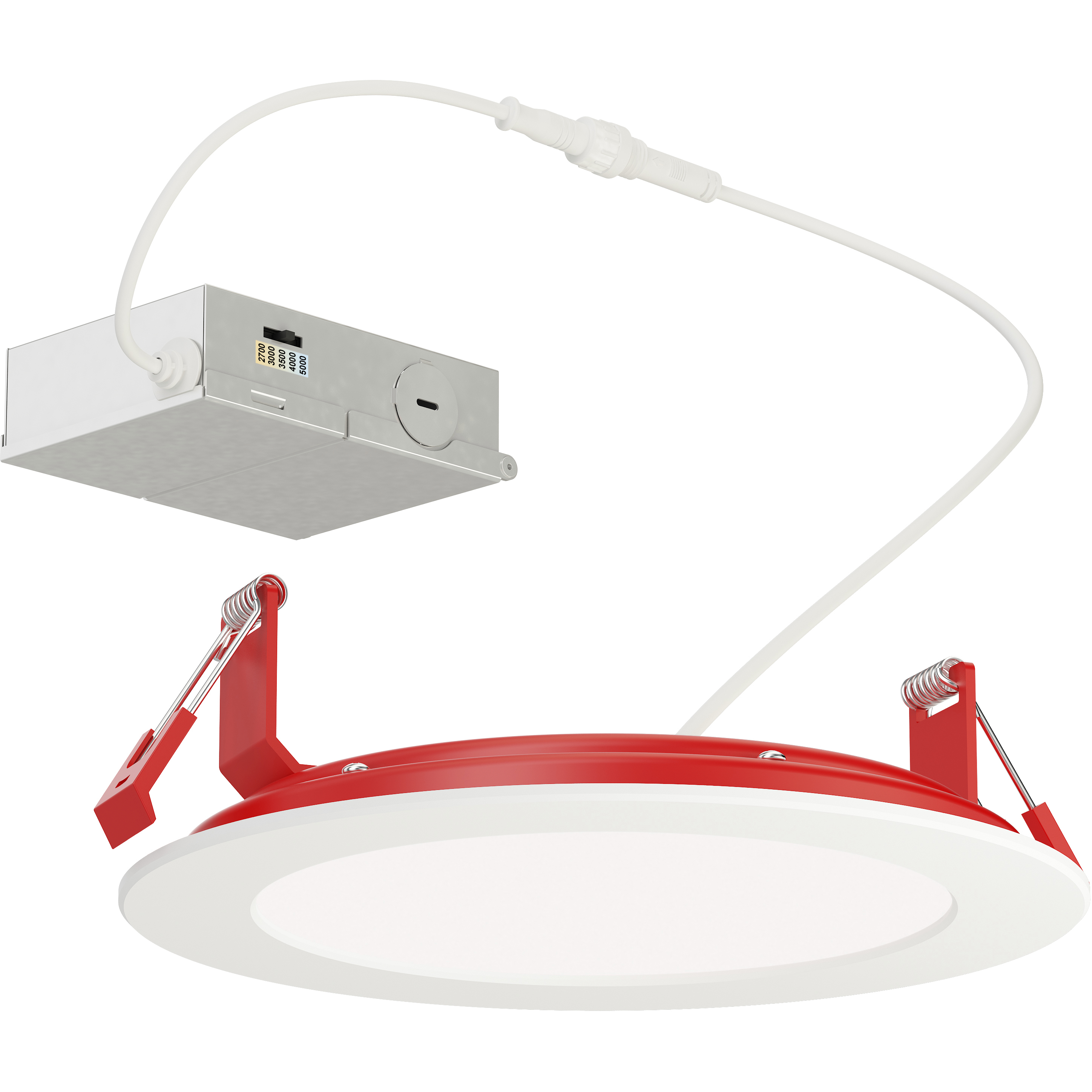 Slim Fire LED 7.5 inch White Flush Mount Ceiling Light