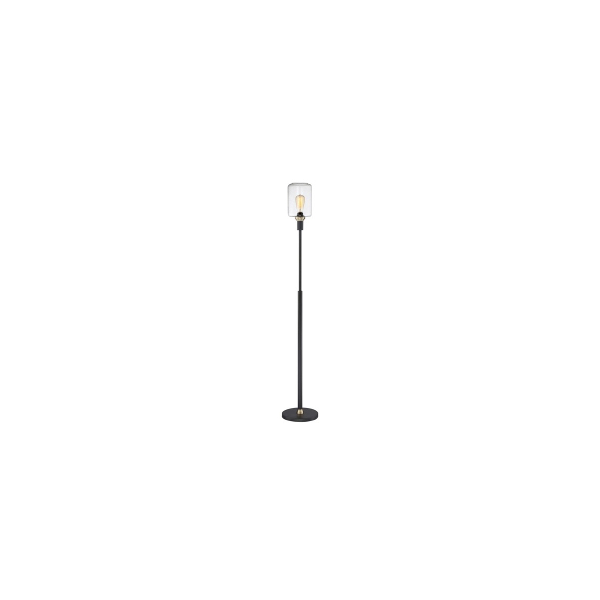 Luken 63 inch 60.00 watt Black Floor Lamp Portable Light